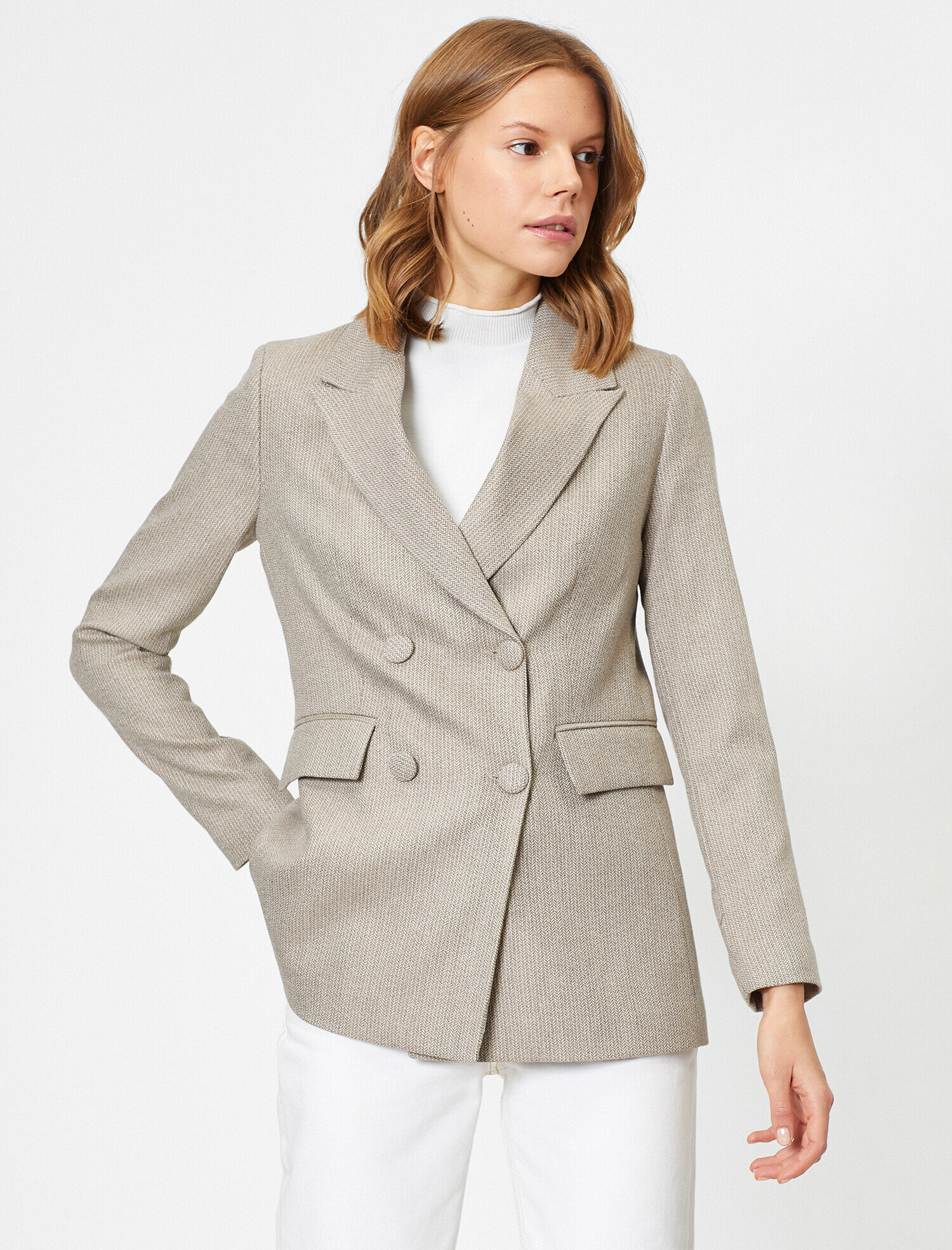   Düğme Detaylı Ceket