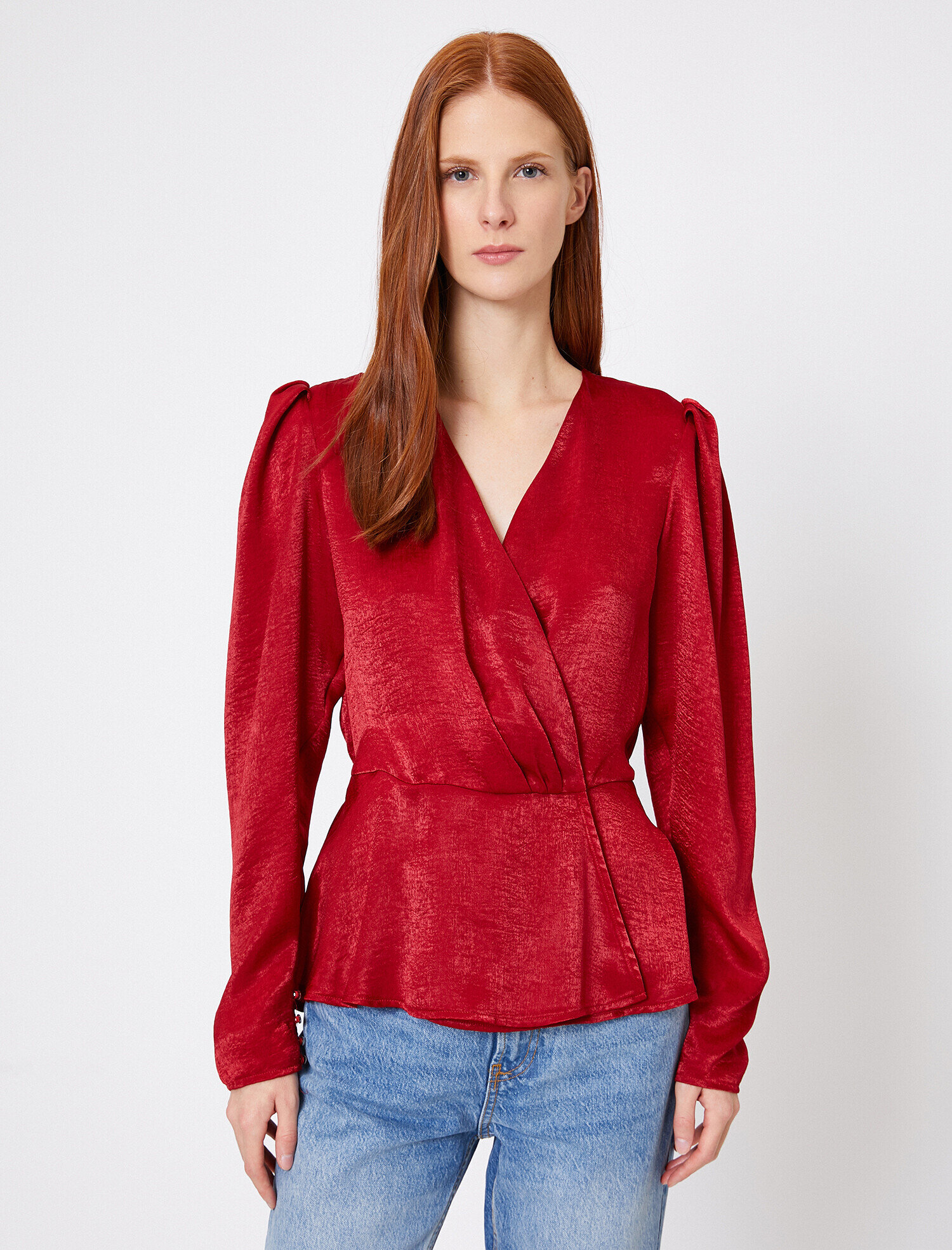 Uzun Kollu V Yaka Bluz