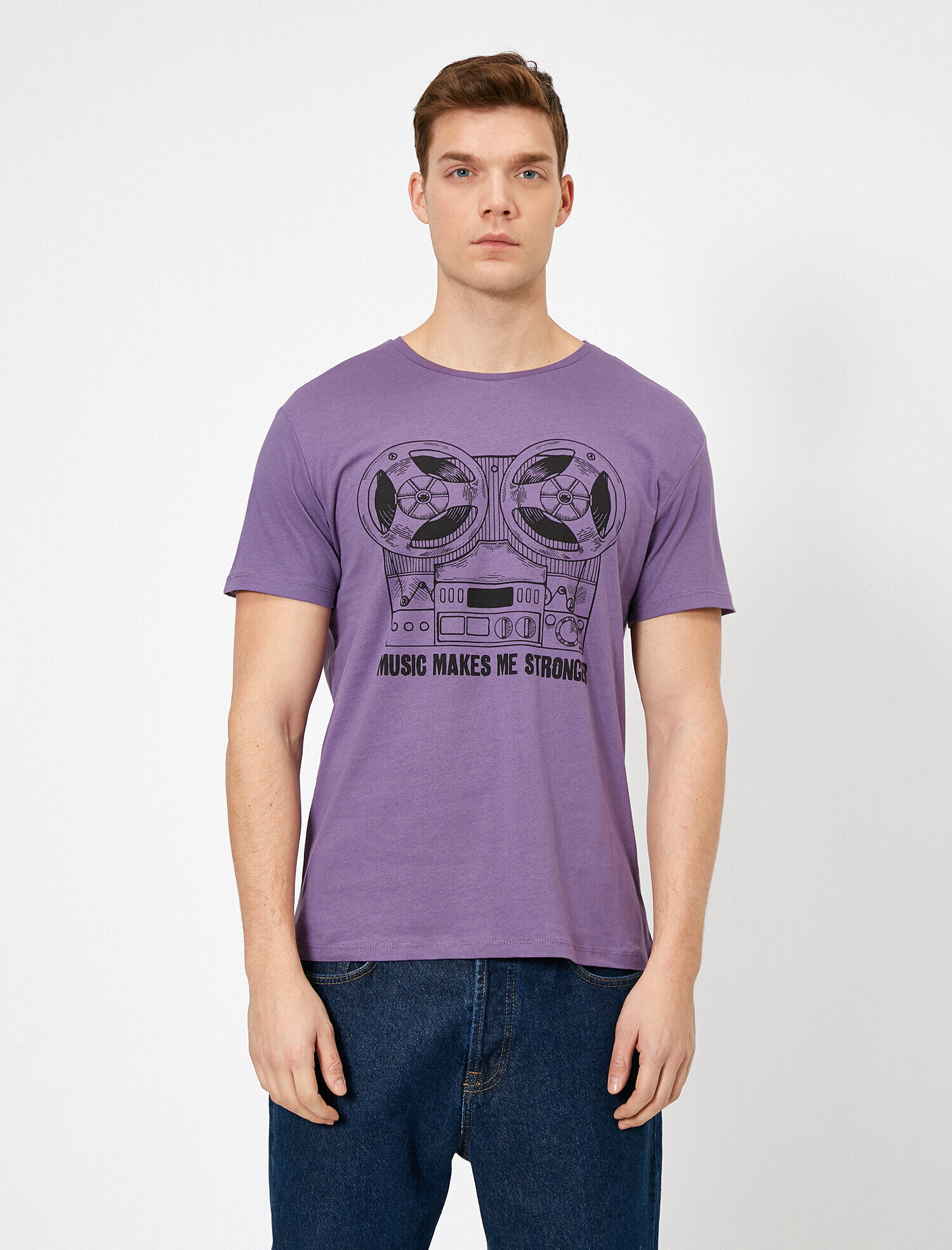   Baskılı Tişört Kısa Kollu