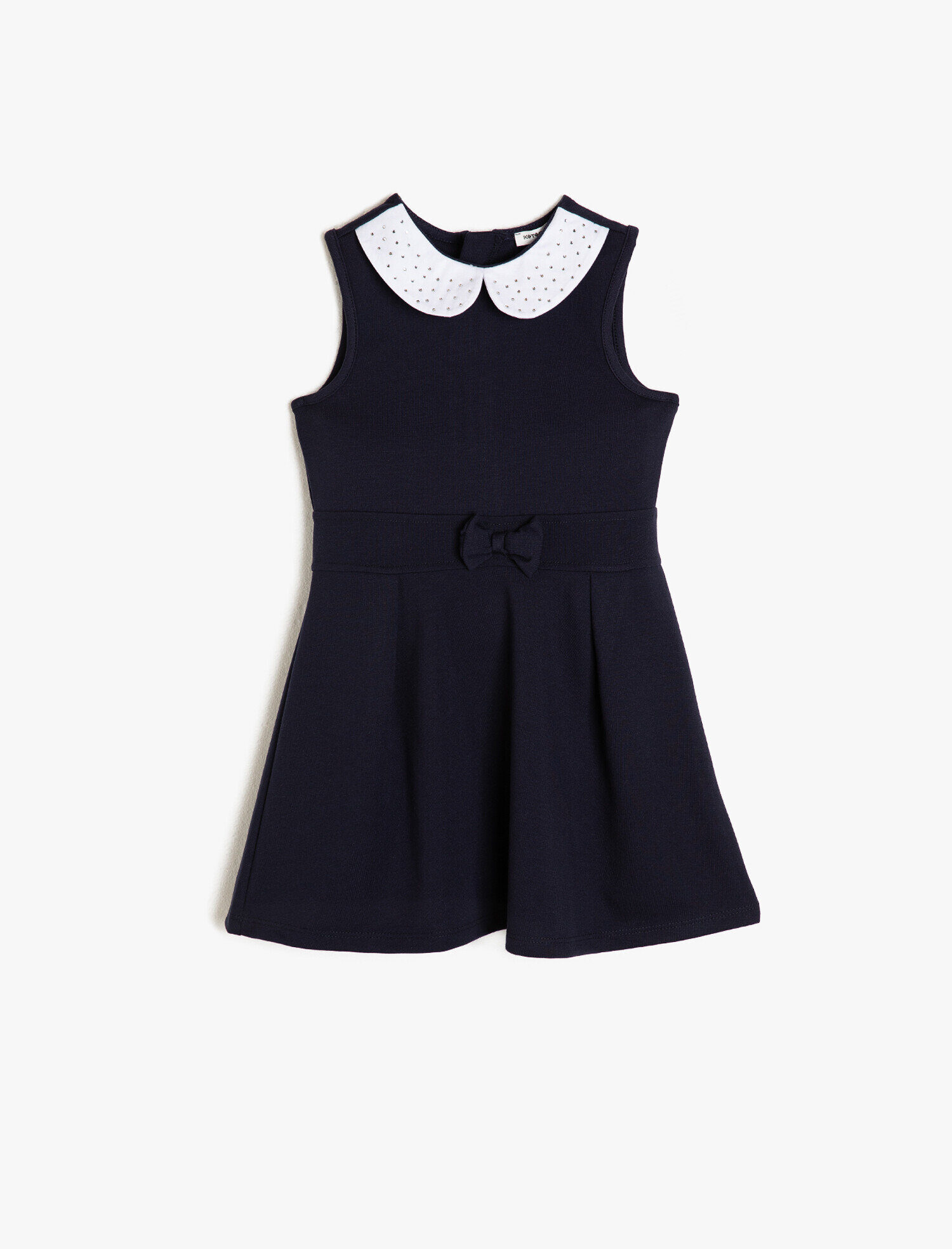  Kız Çocuk Yaka Detaylı Elbise