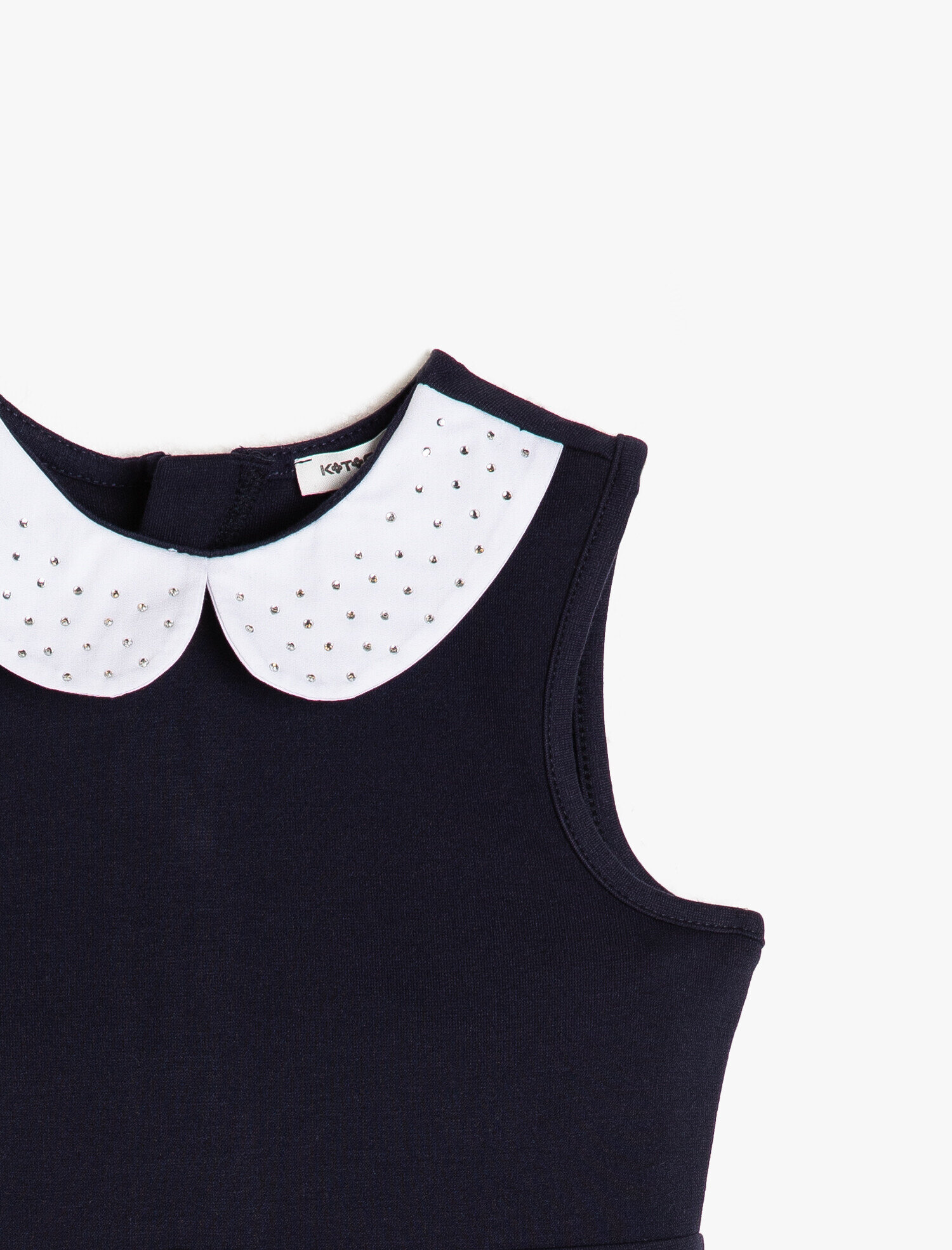  Kız Çocuk Yaka Detaylı Elbise