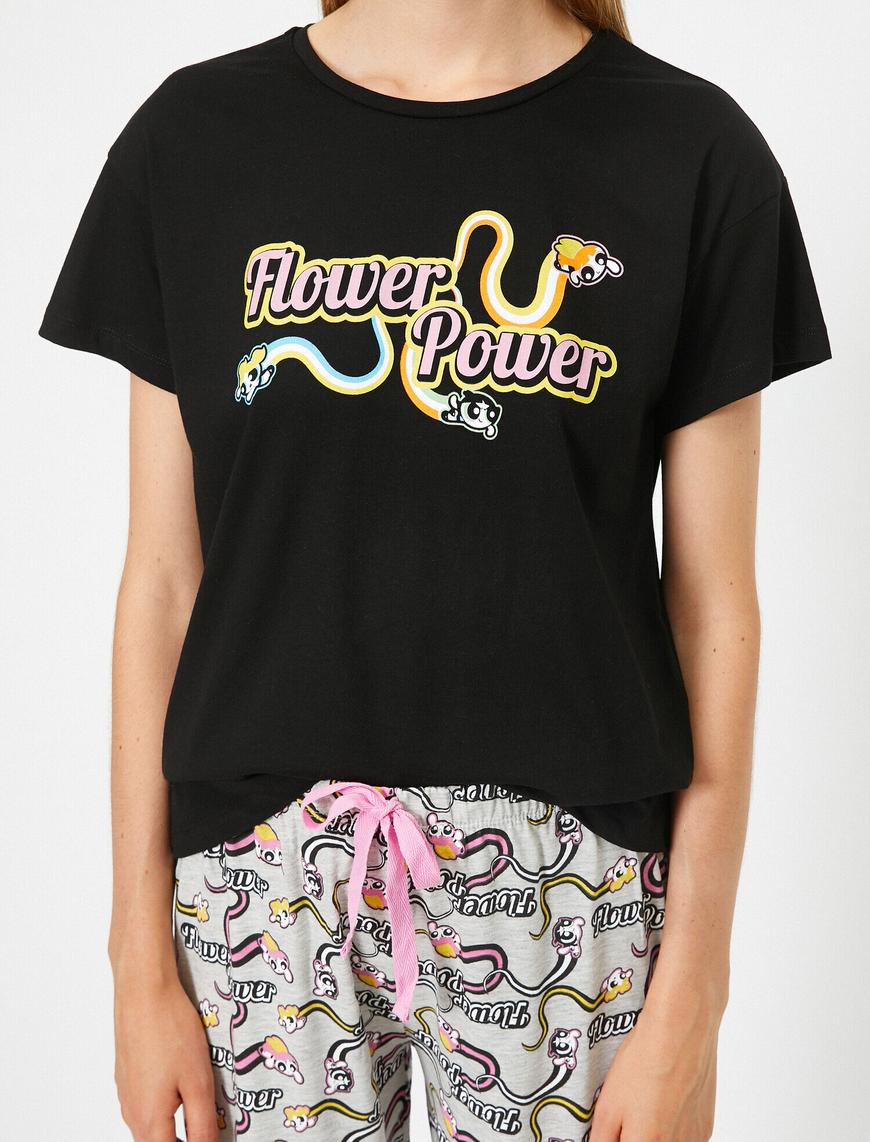   Pamuklu Power Puff Girls Lisanslı Pijama Takımı
