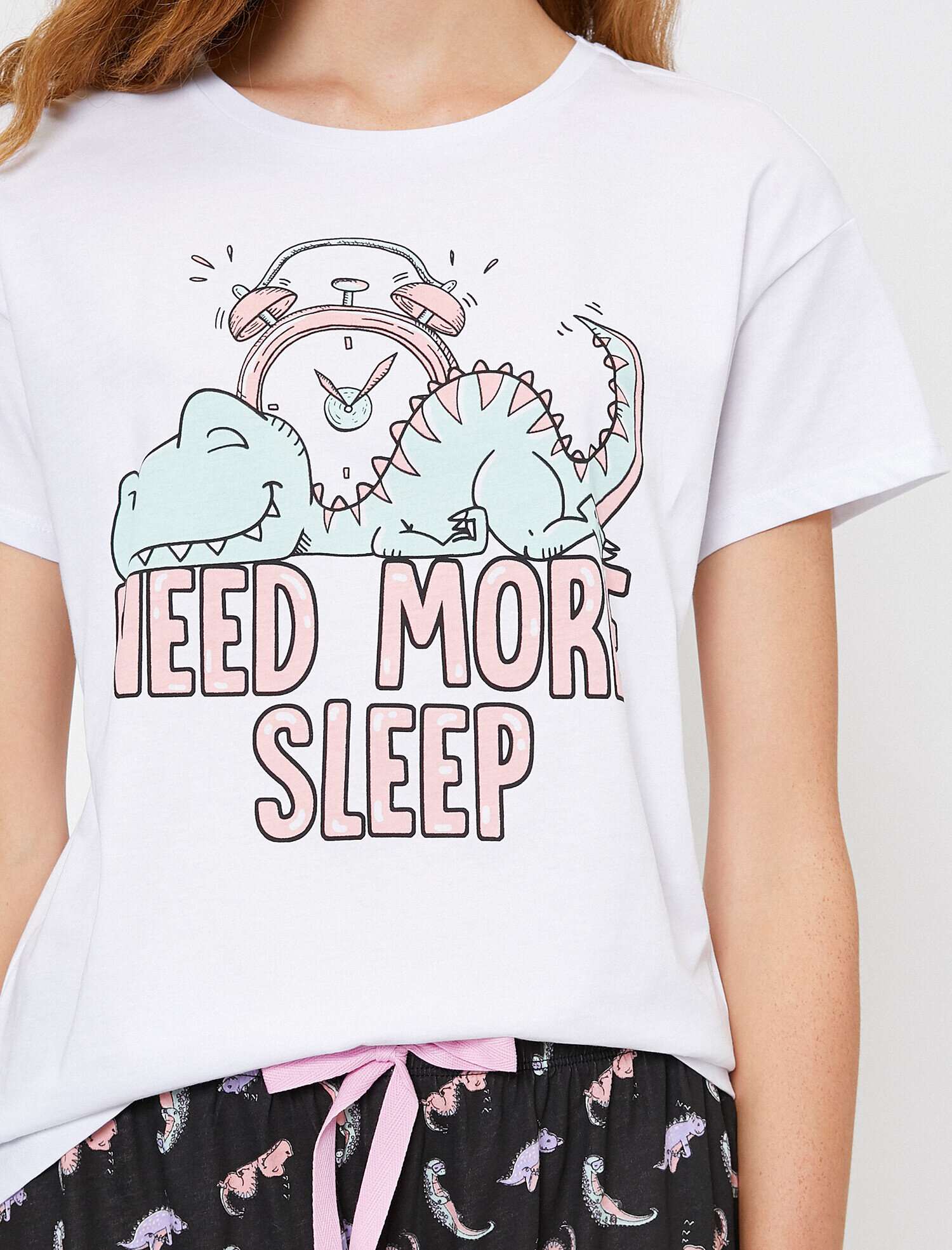   Yazılı Baskılı Pijama Takımı