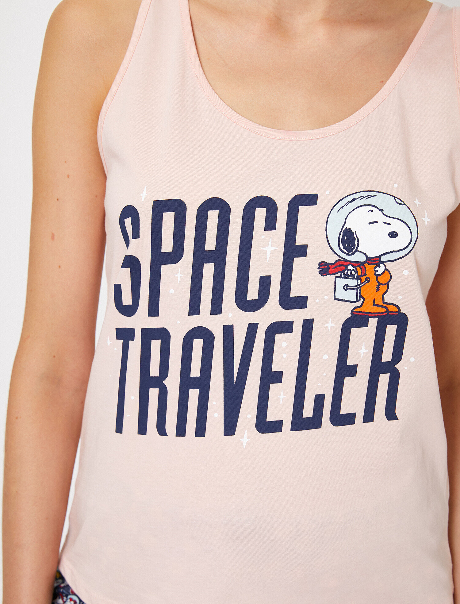   Snoopy Lisanslı Baskılı Pijama Seti