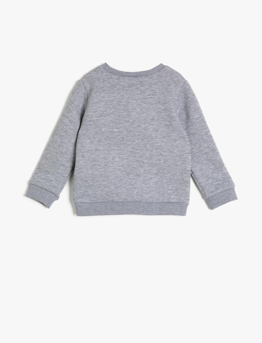  Erkek Bebek İşlemeli Sweatshirt