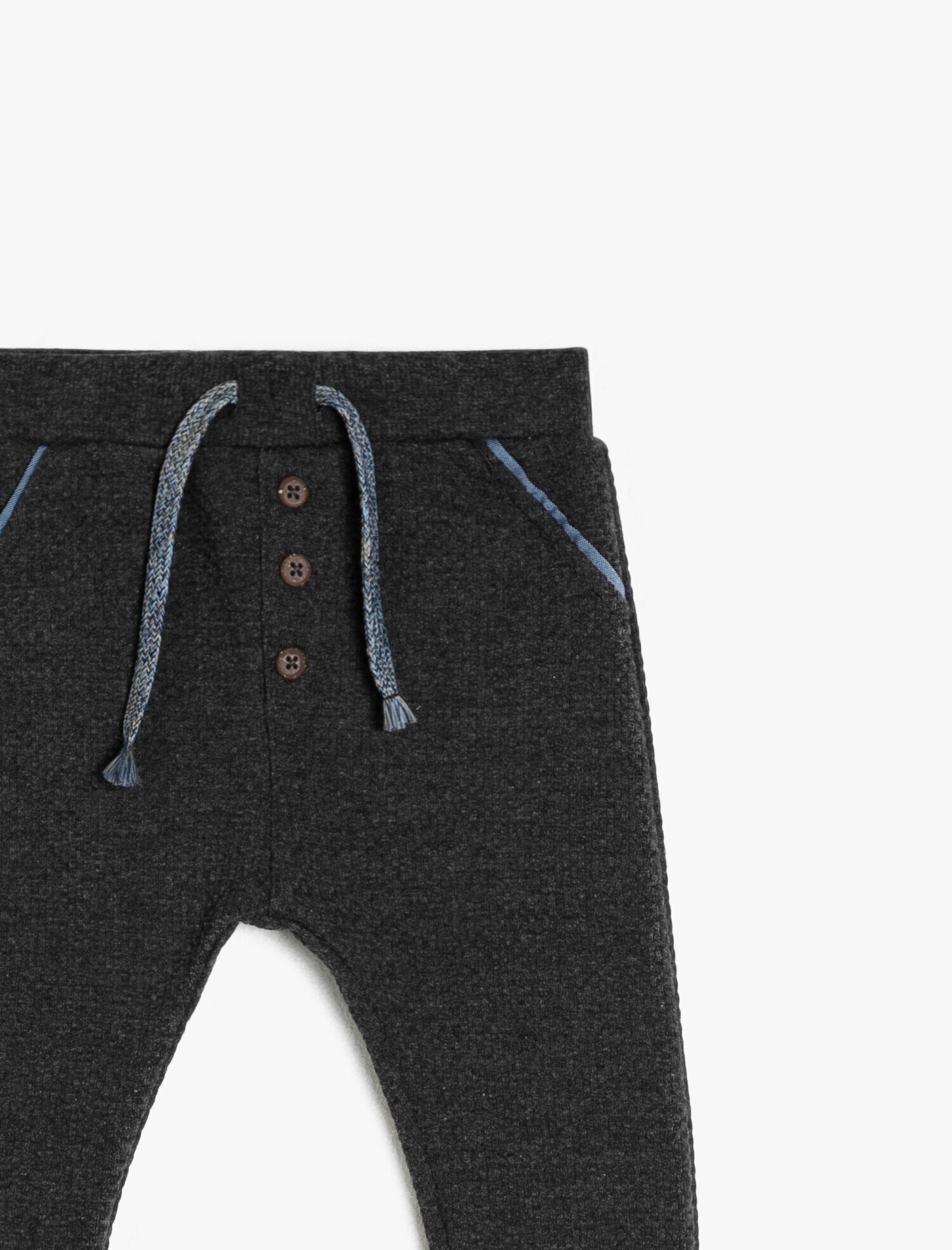  Erkek Bebek Düğme Detaylı Eşofman Altı