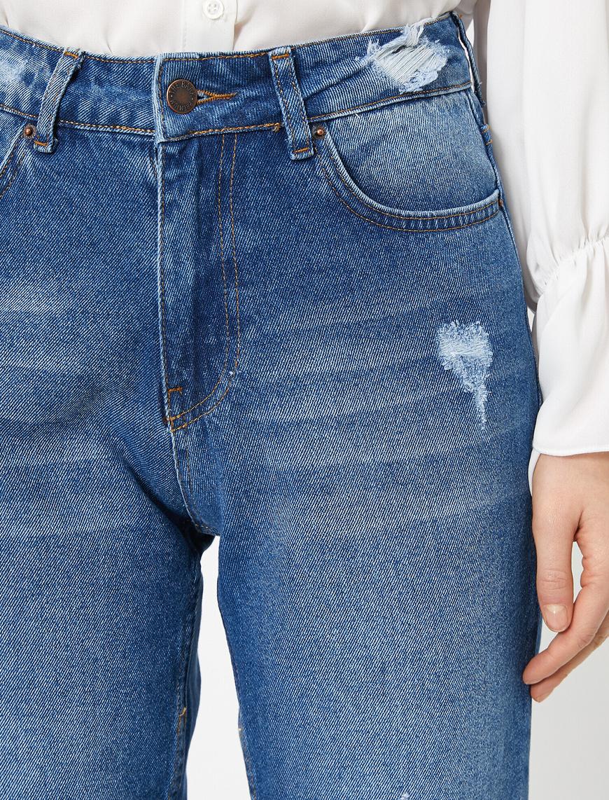   Letter Printed Jeans