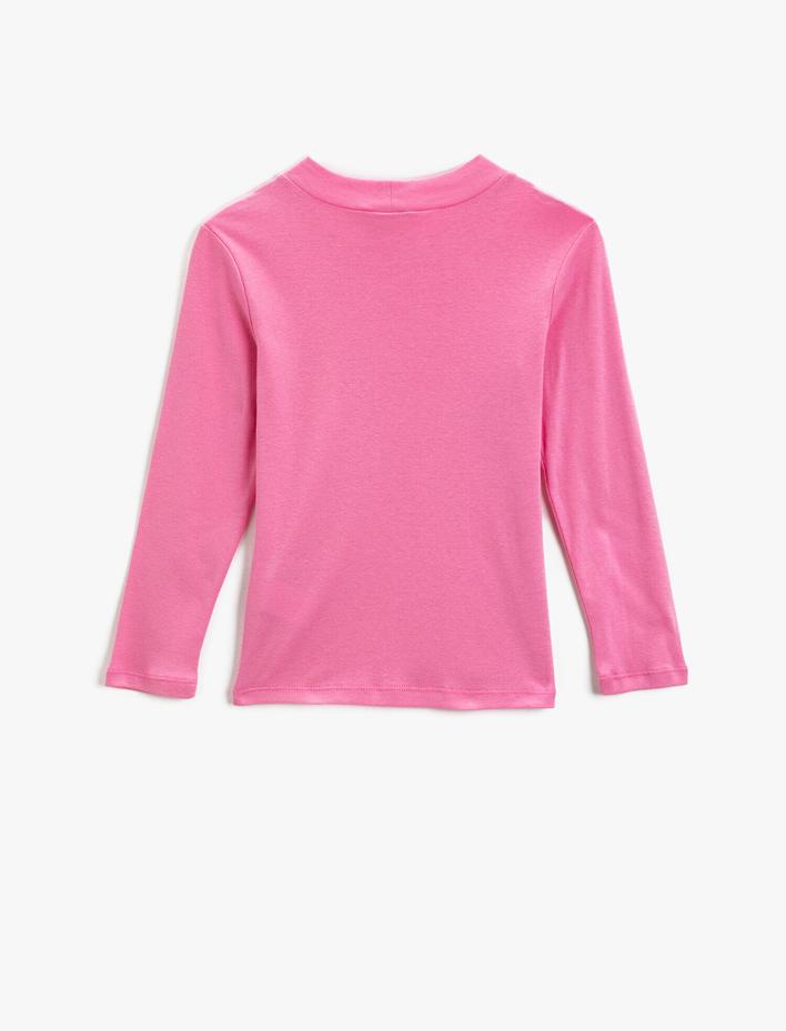 Kız Çocuk Bisiklet Yaka Tişört