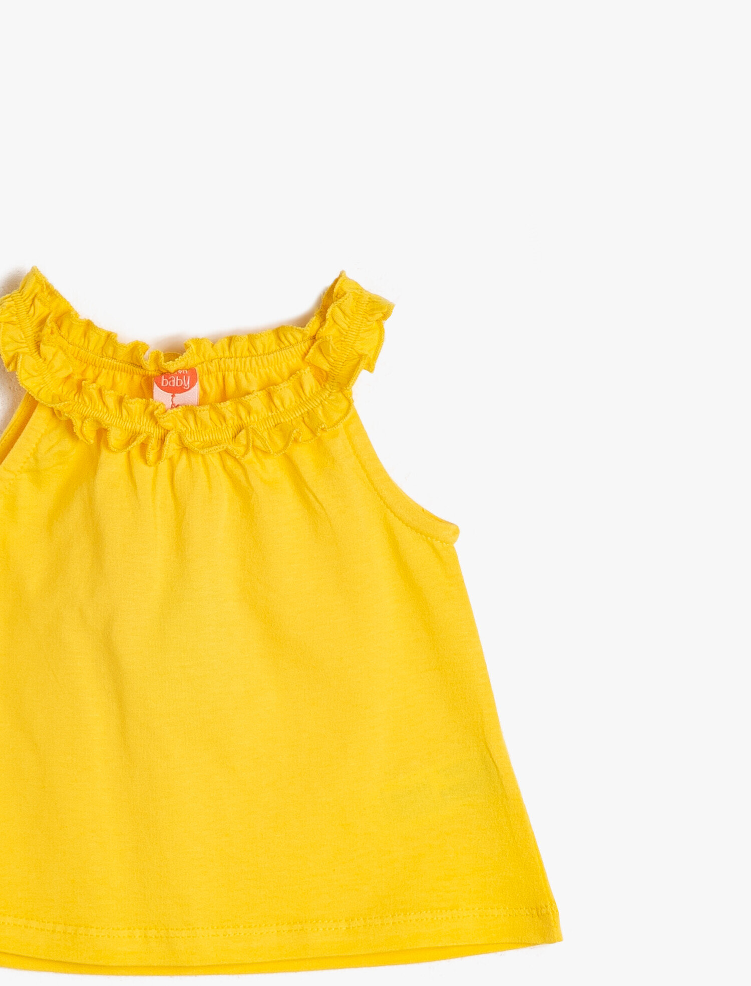  Kız Bebek Fırfır Detaylı Atlet