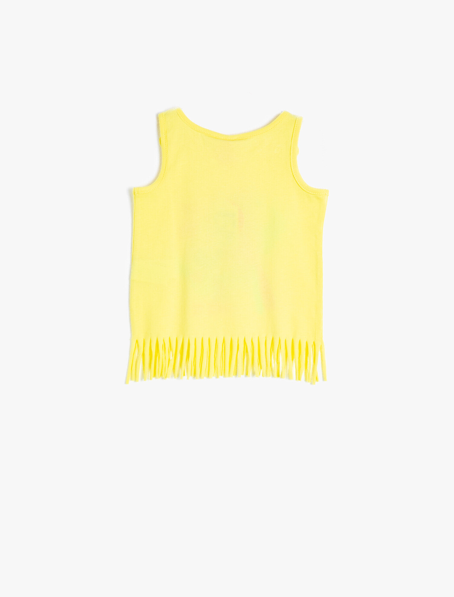  Kız Bebek Püskül Detaylı Pamuklu Atlet