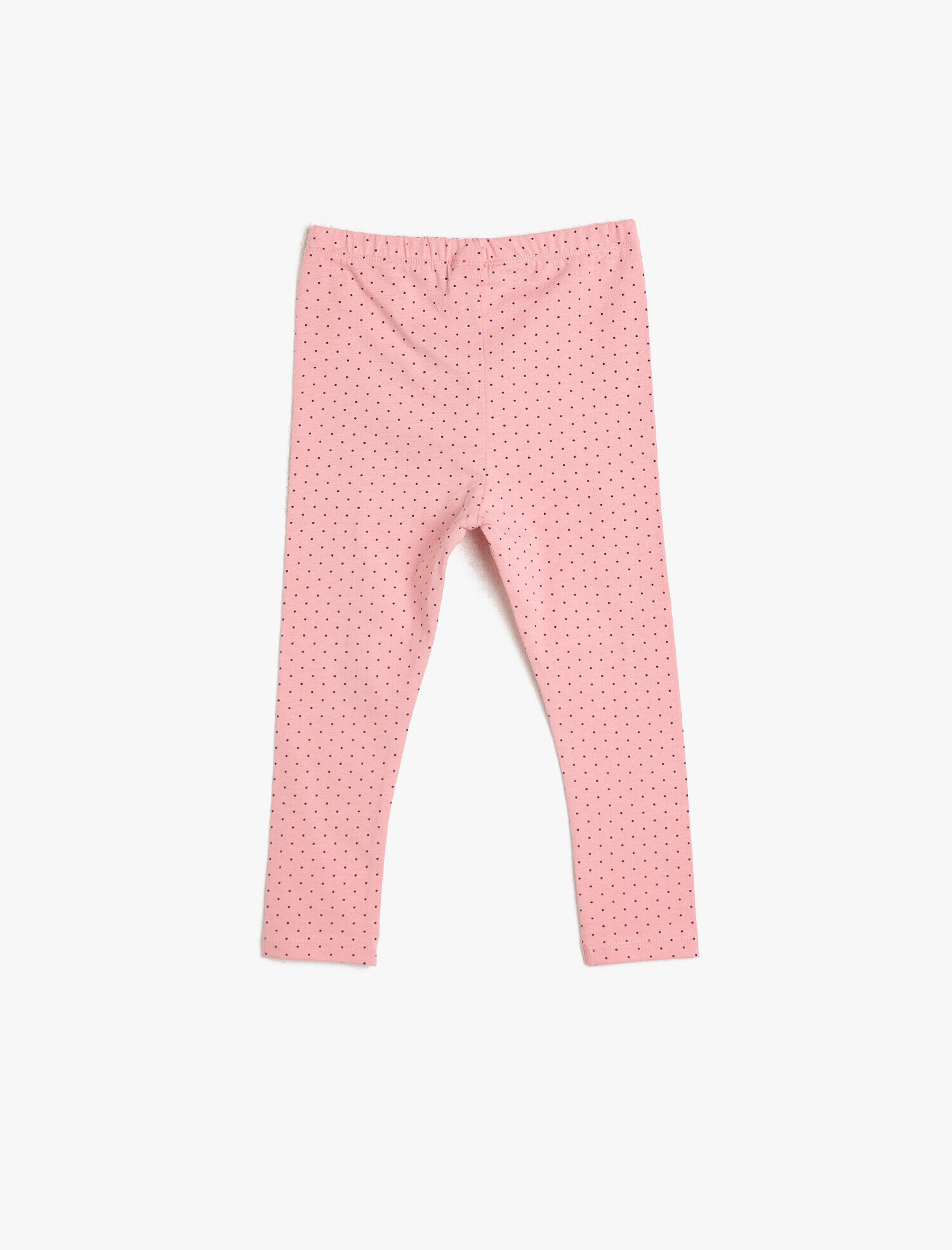  Kız Bebek Esnek Yumuşak Örme Kumaştan Baskılı Uzun Boy Tayt