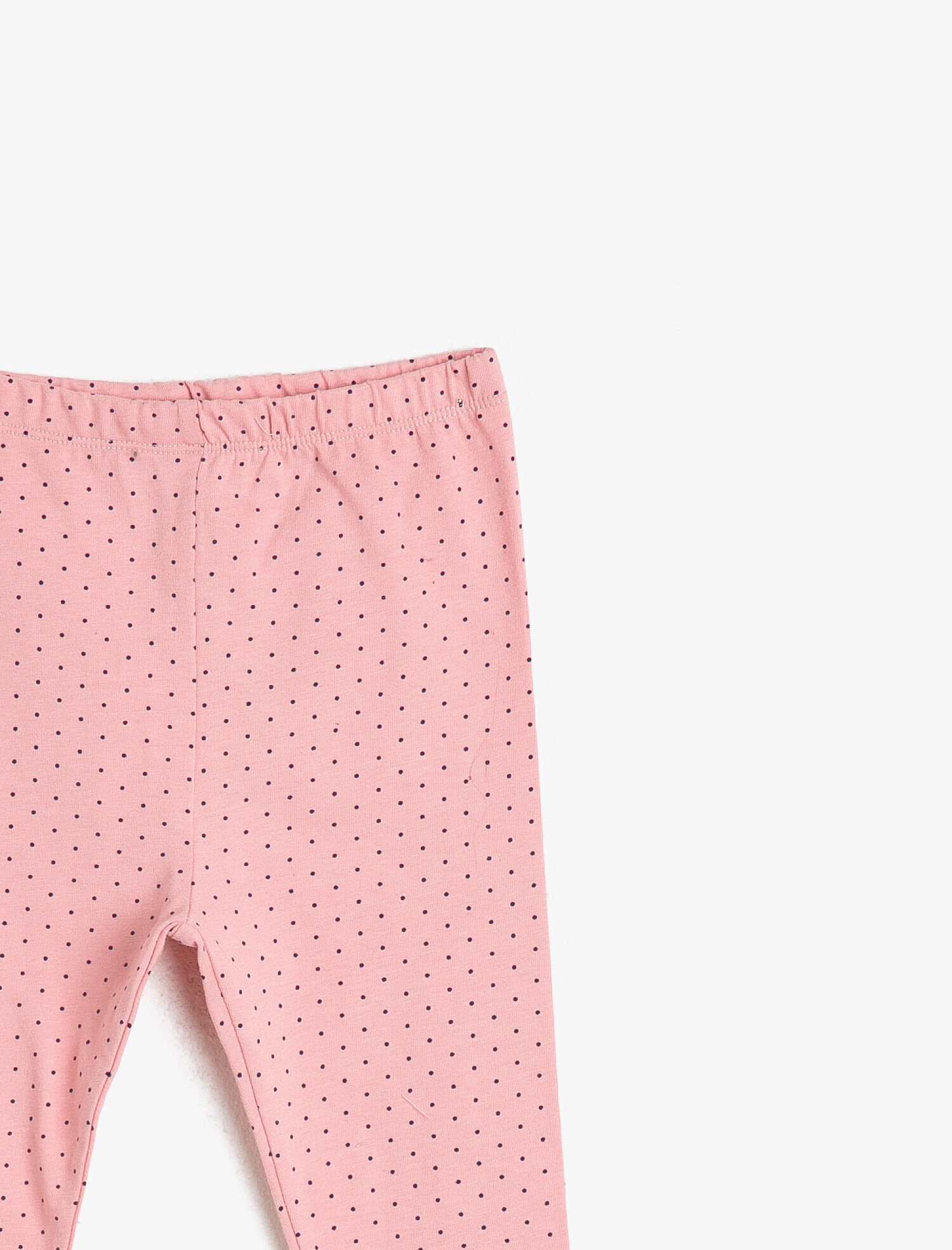  Kız Bebek Esnek Yumuşak Örme Kumaştan Baskılı Uzun Boy Tayt