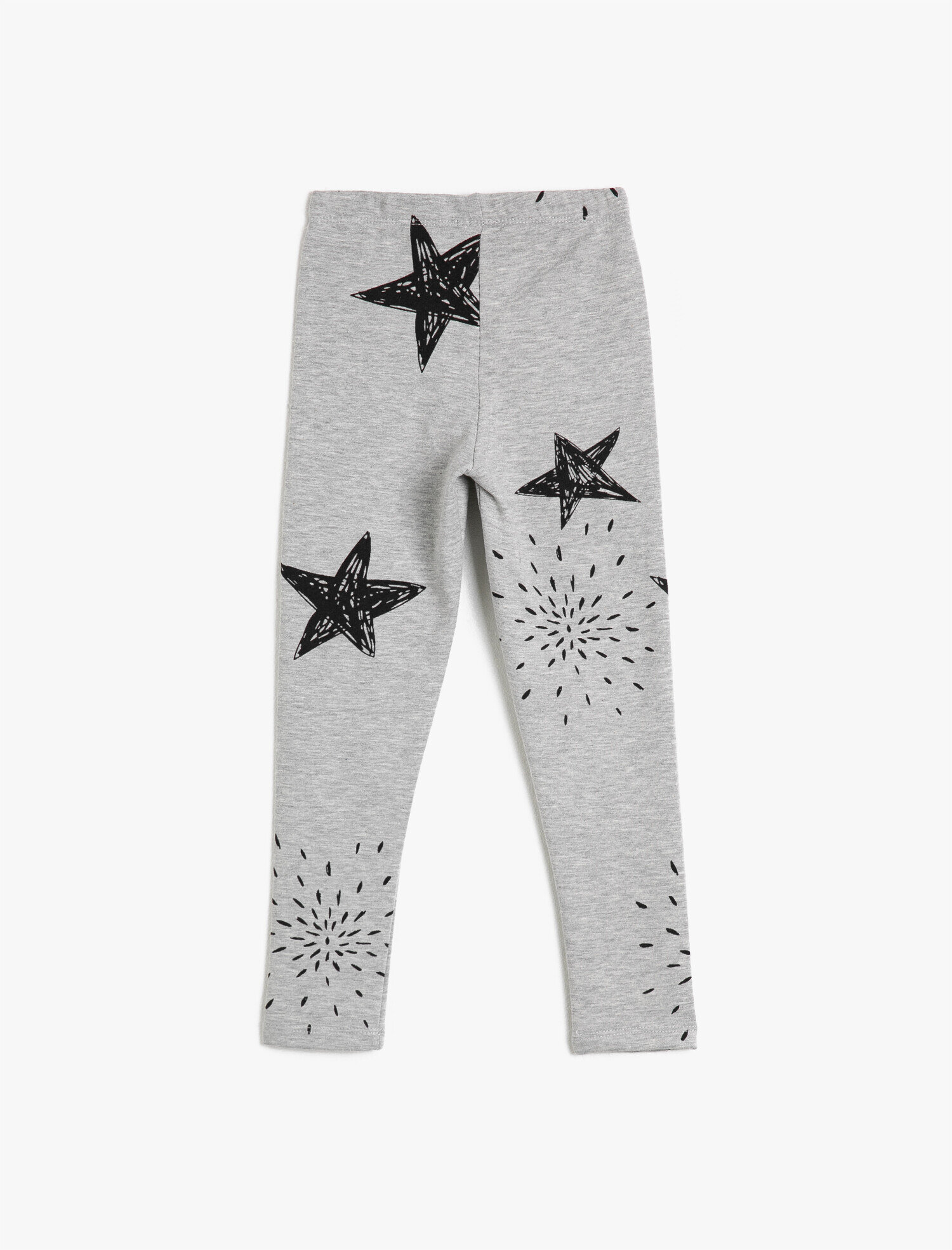  Kız Çocuk Yıldız Baskılı Uzun Tayt