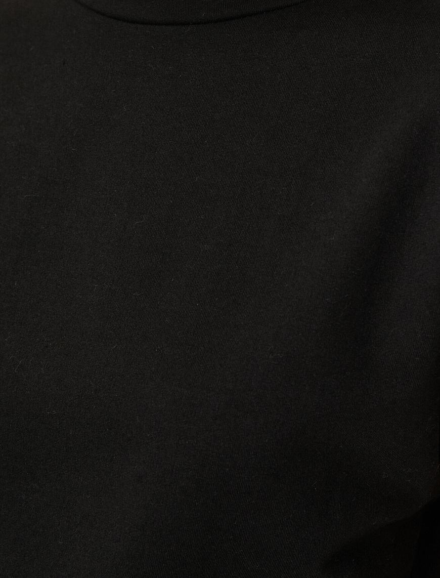   Düşük Kol Basic Kısa Kollu T-Shirt