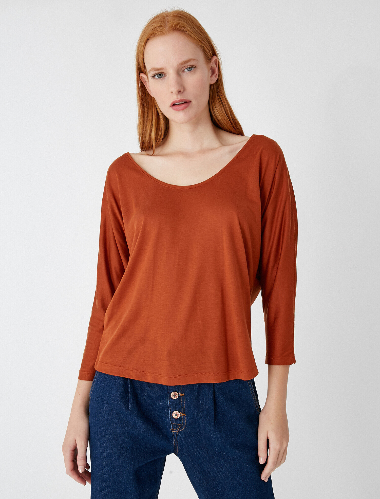   Uzun Kollu Tişört Lyocell Basic