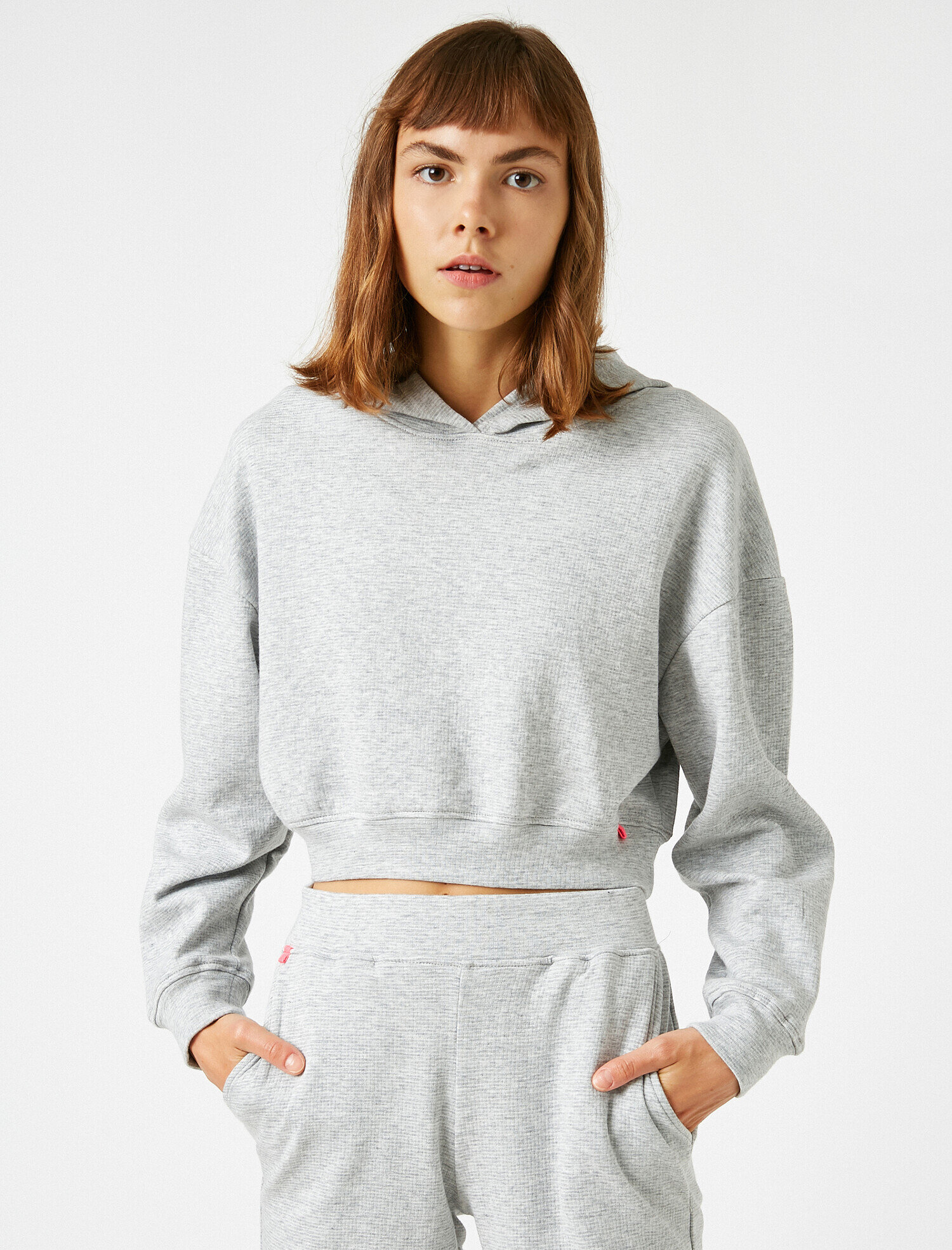   Pamuklu Kapüşonlu Sweatshirt Takım