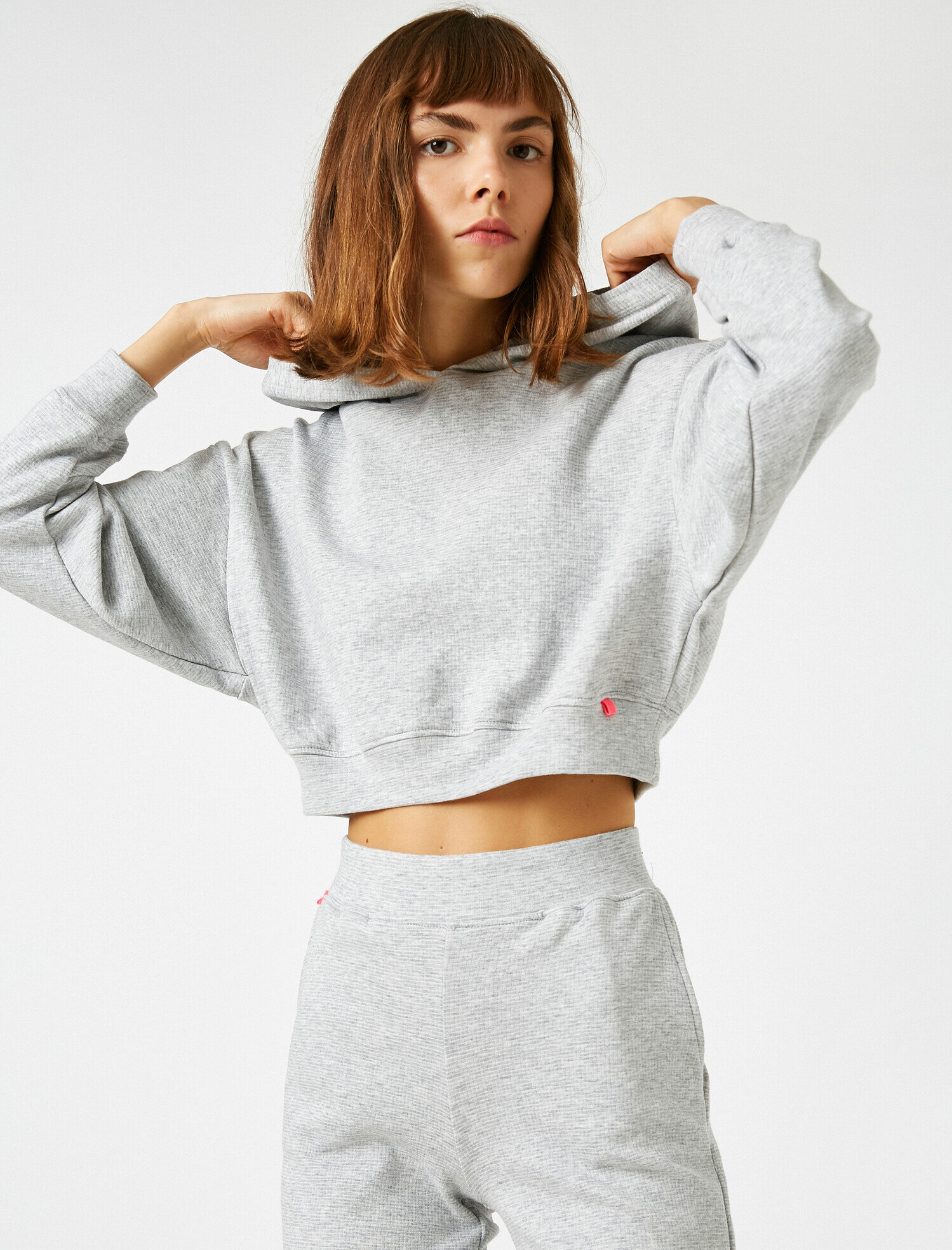   Pamuklu Kapüşonlu Sweatshirt Takım