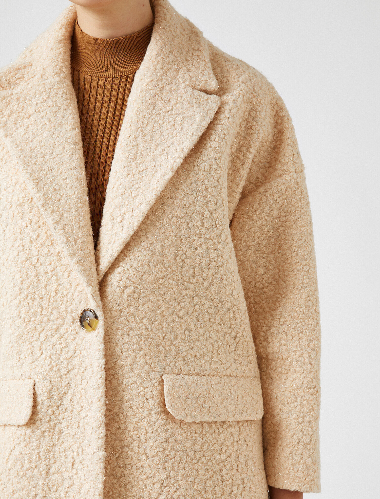   Düğmeli Cep Detaylı Kaban