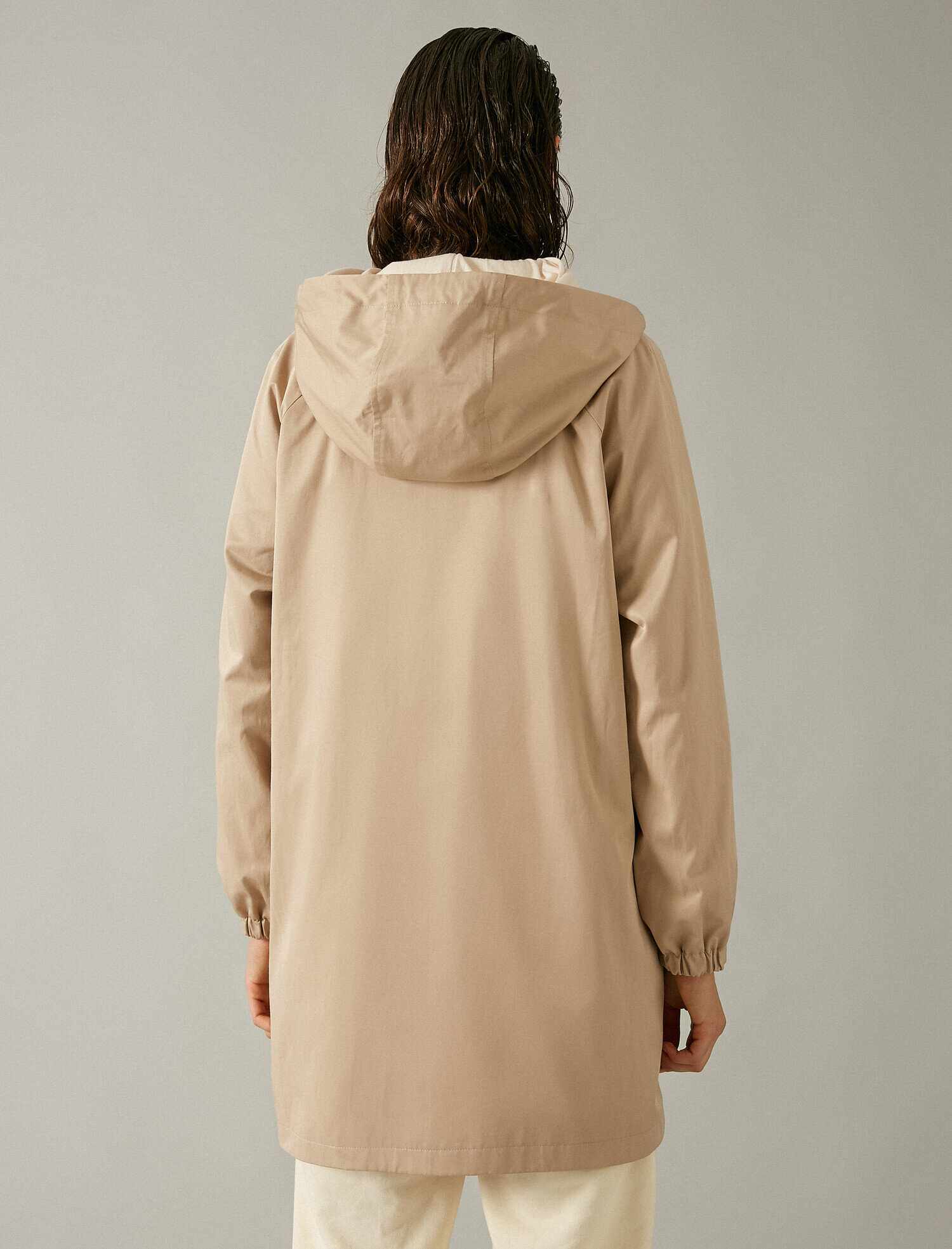   Fermuarlı Oversize Trençkot