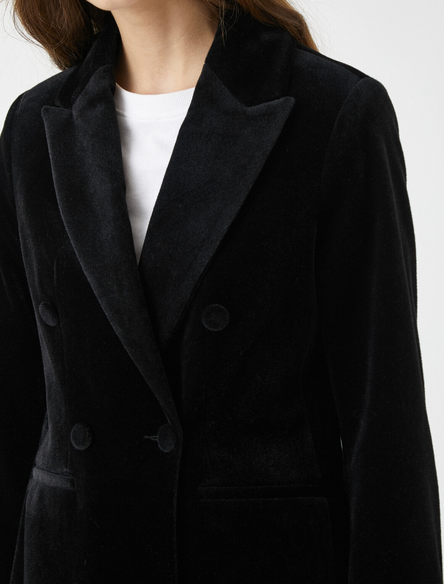   Düğmeli Cep Detaylı Kaban