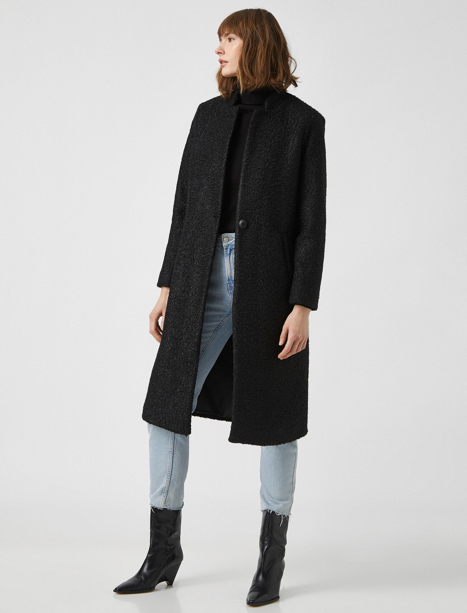   Düğmeli Uzun Kaban