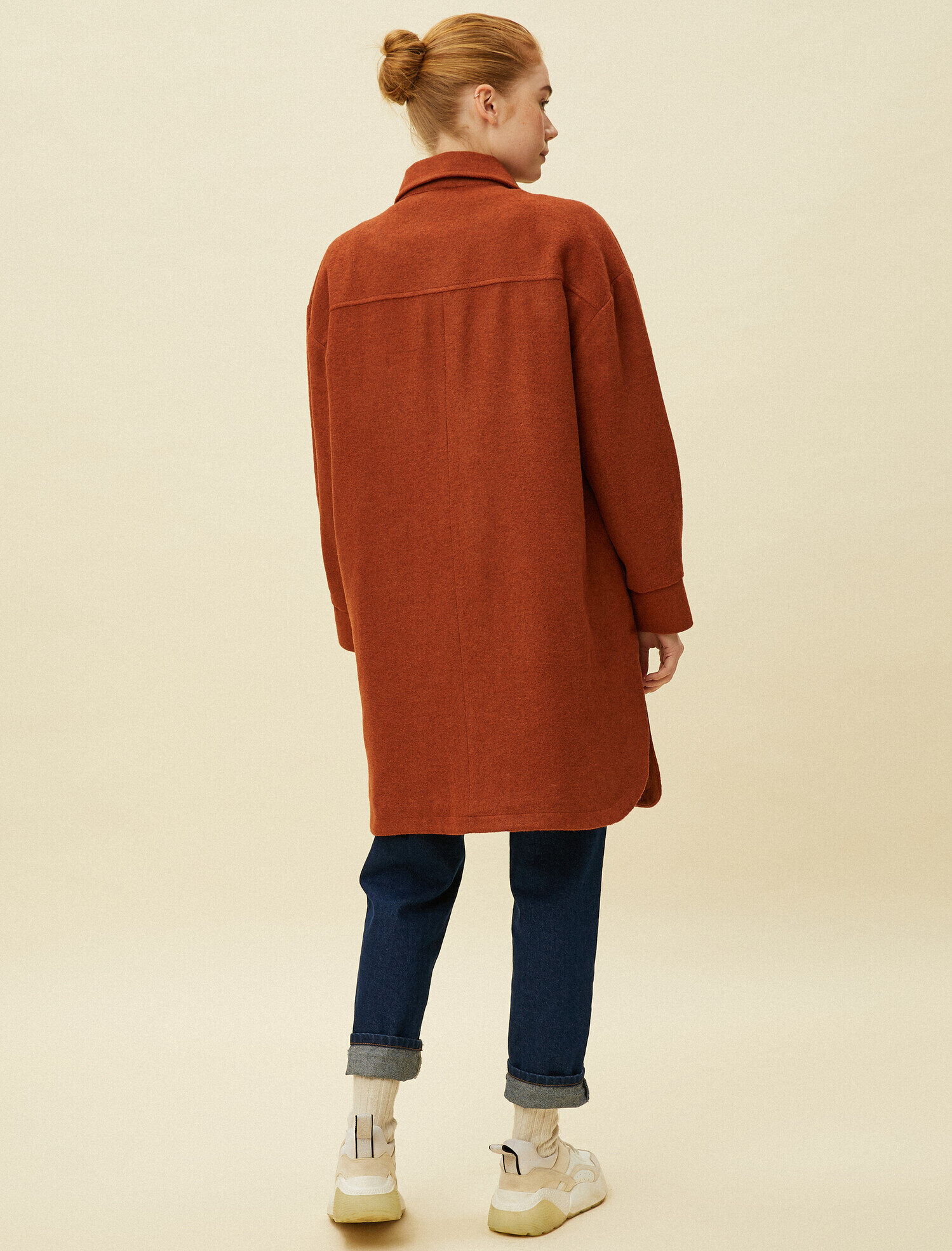   Gömlek Ceket Uzun Kaşe