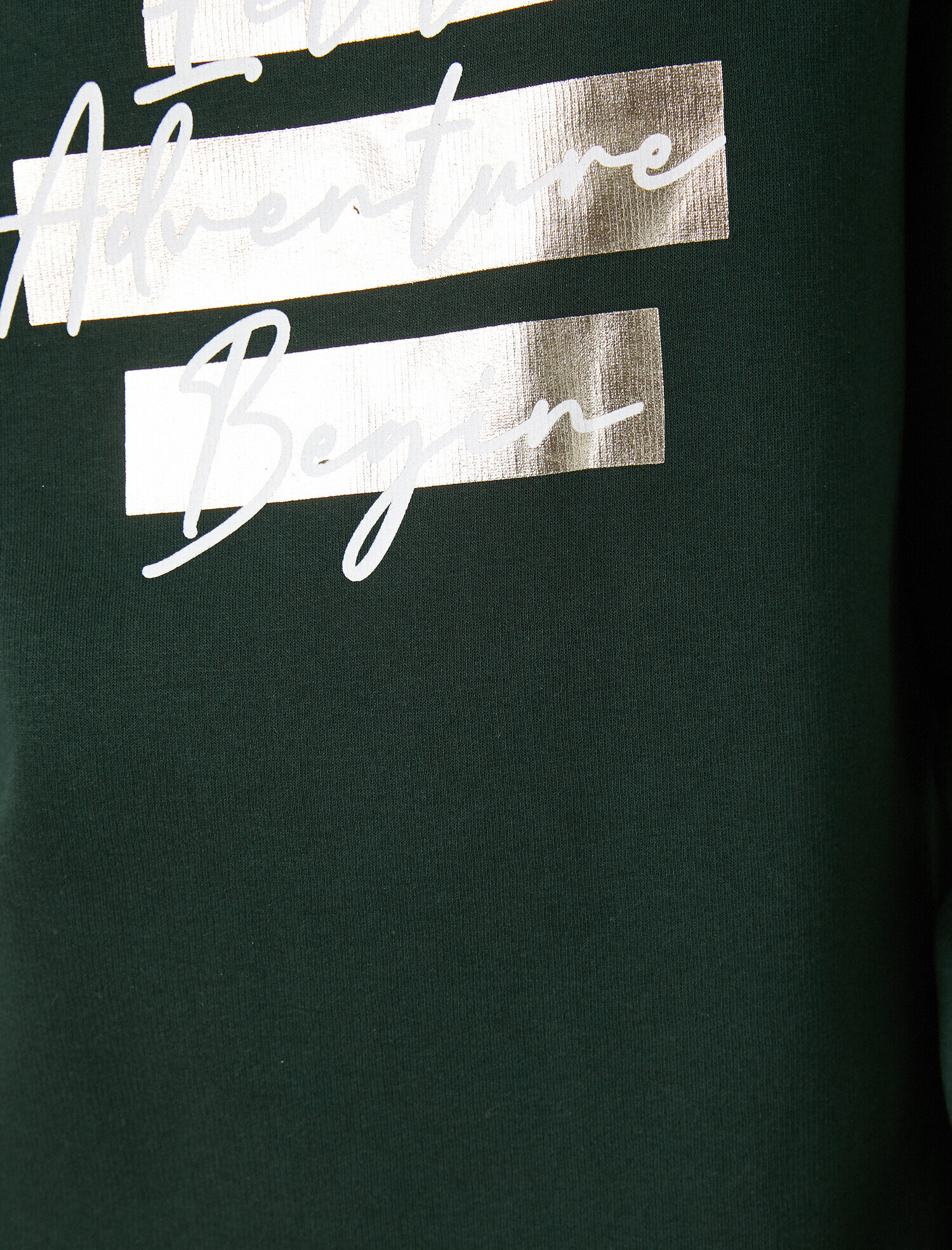   Pamuklu Slogan Sweatshirt