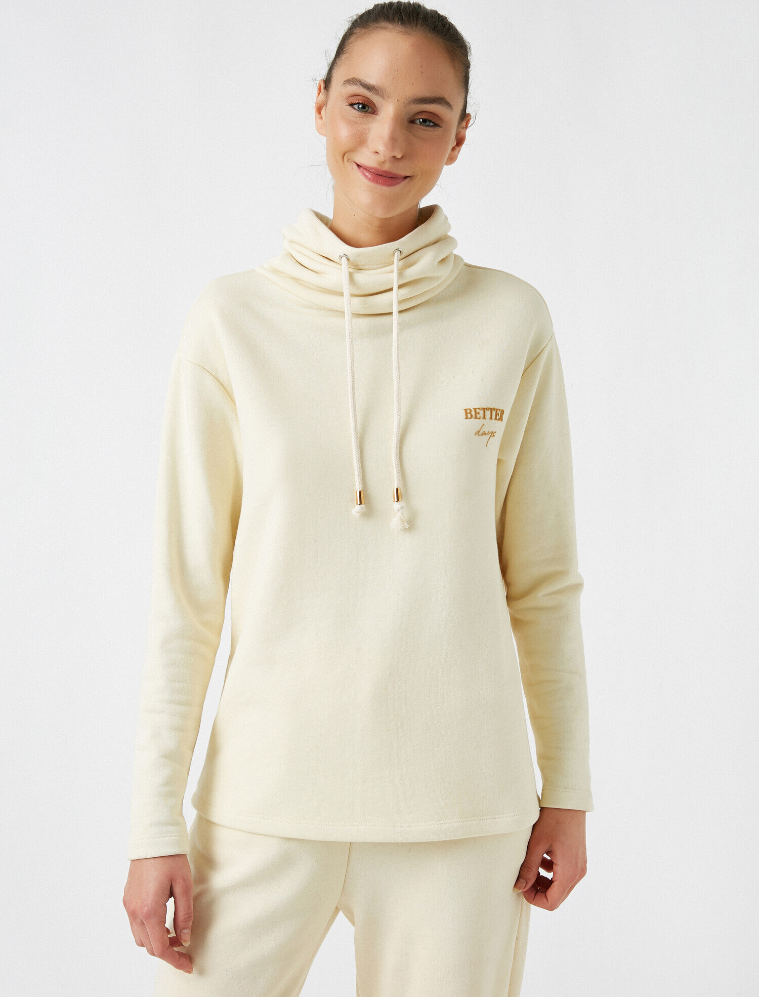 Respect Life | Yaşama Saygı - Organik Pamuklu Yazılı Baskılı Sweatshirt