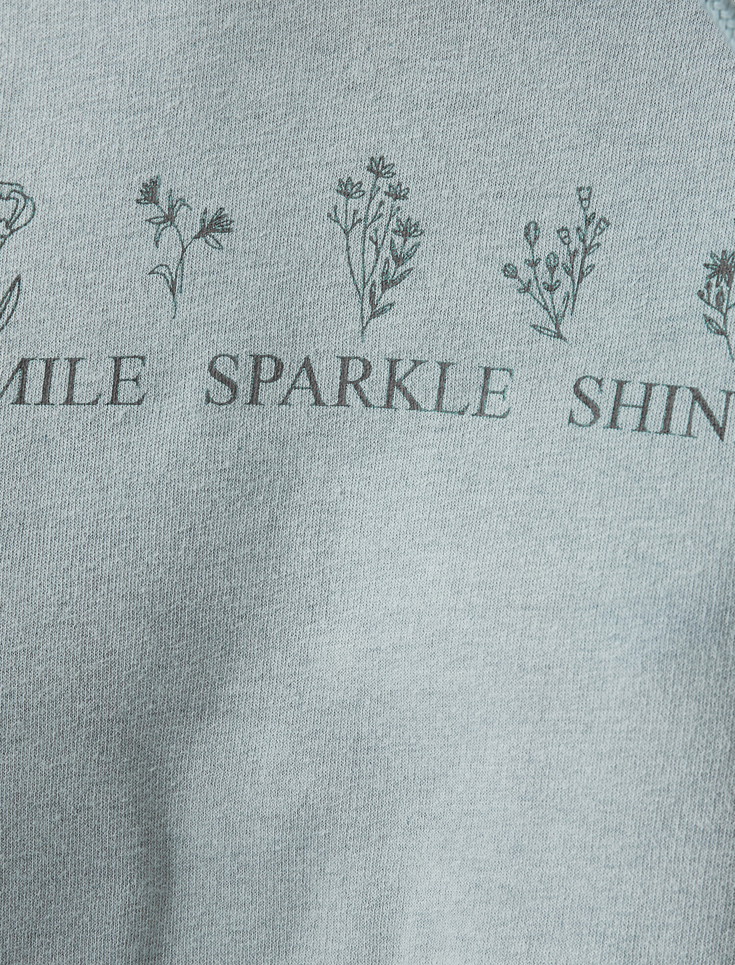   Organik  Pamuklu Baskili Sweatshirt