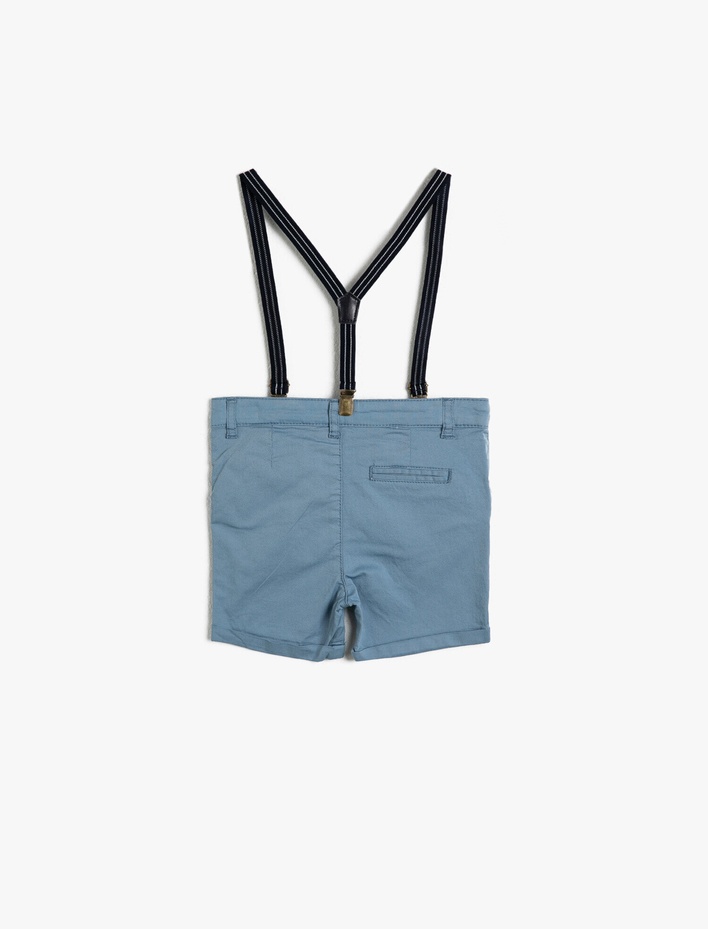 Erkek Bebek Kemer Detaylı Şort