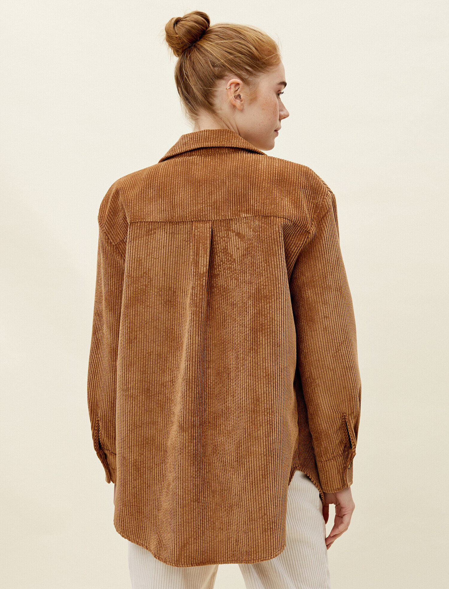   Gömlek Ceket Gömlek Yaka Fitilli Kadife