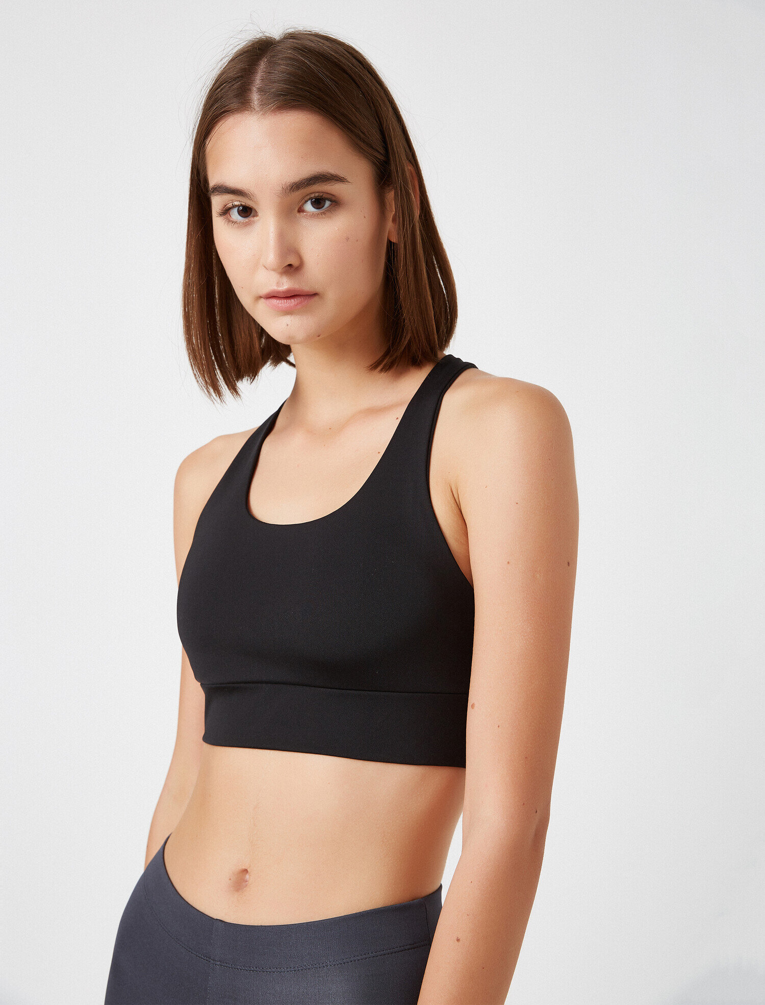   Düz Renk Sporcu Sütyeni