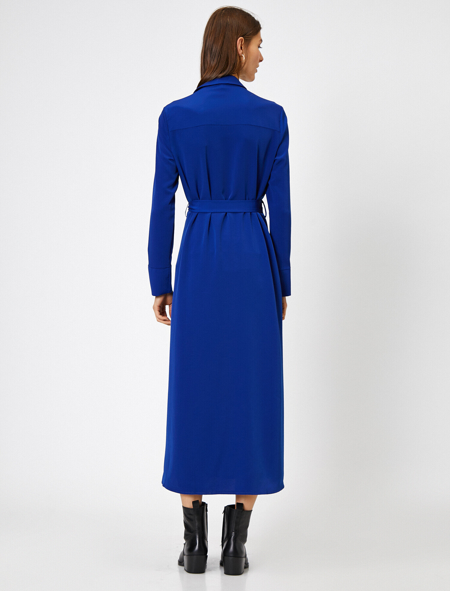 Düğme Detaylı Elbise