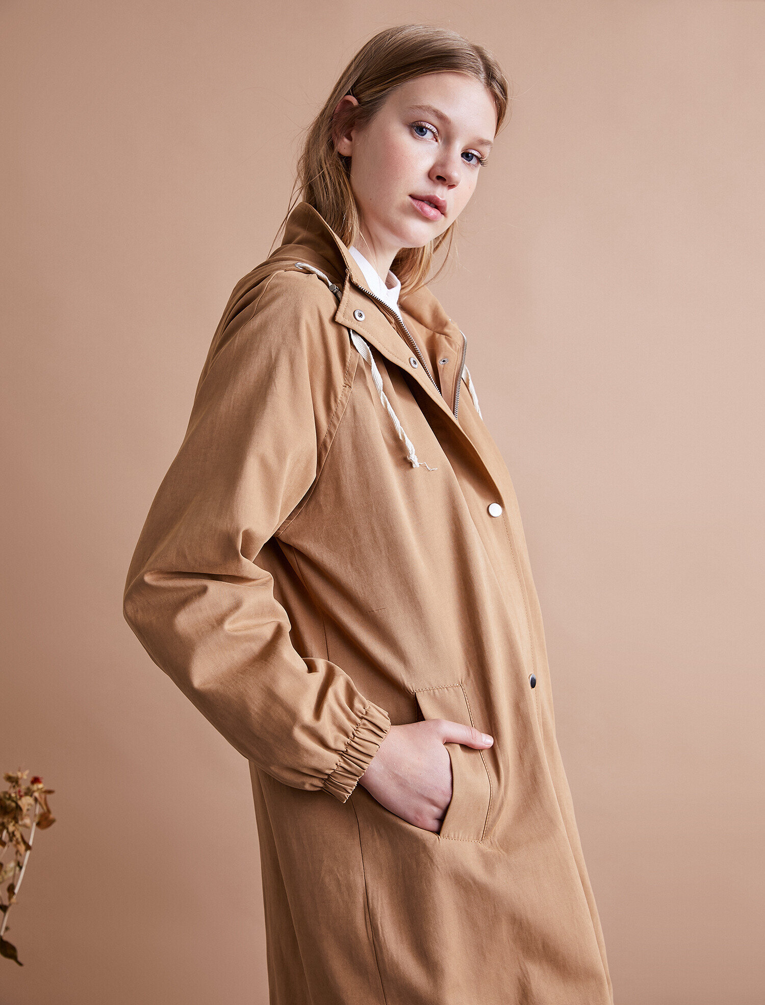 Fermuar Detaylı Trençkot