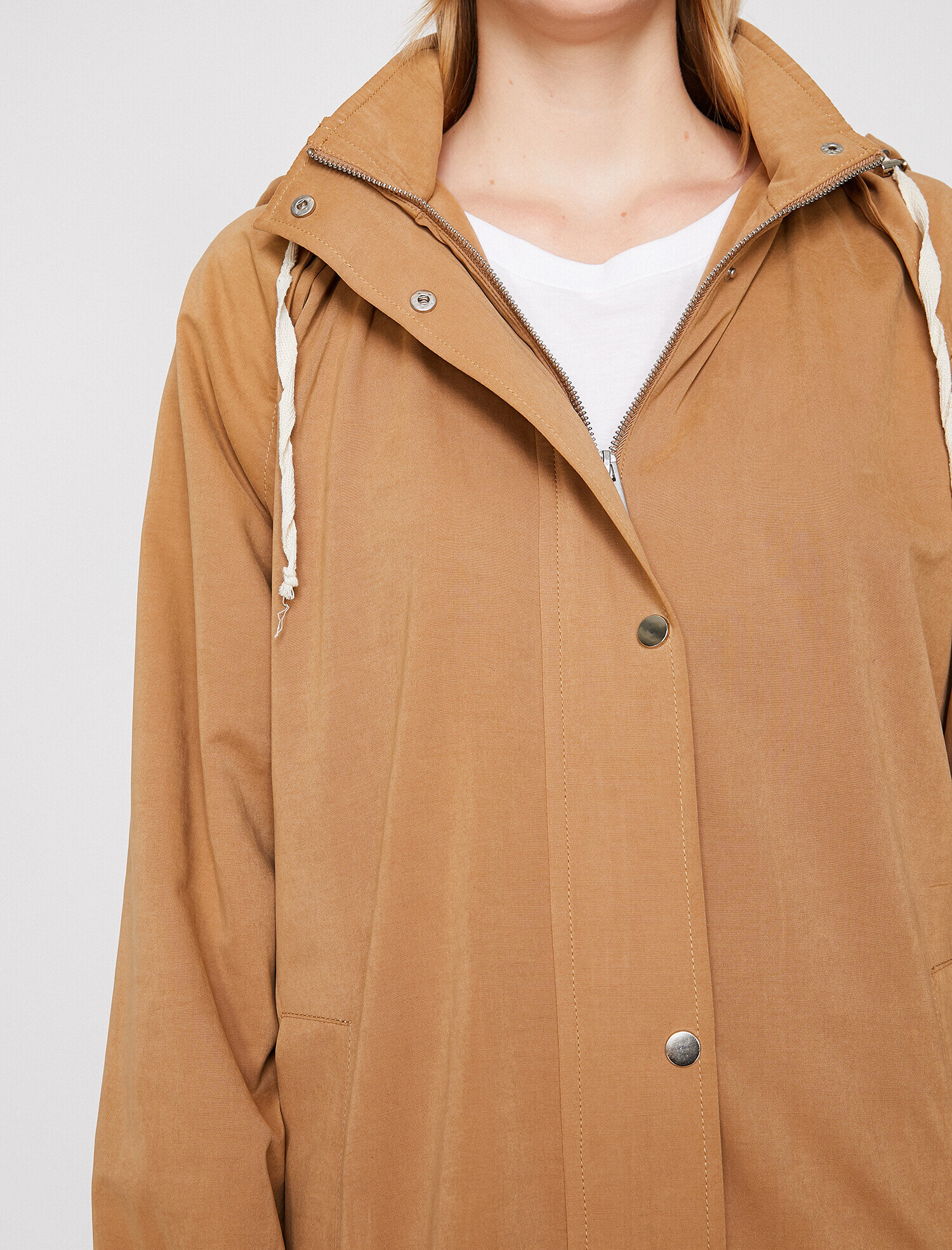 Fermuar Detaylı Trençkot