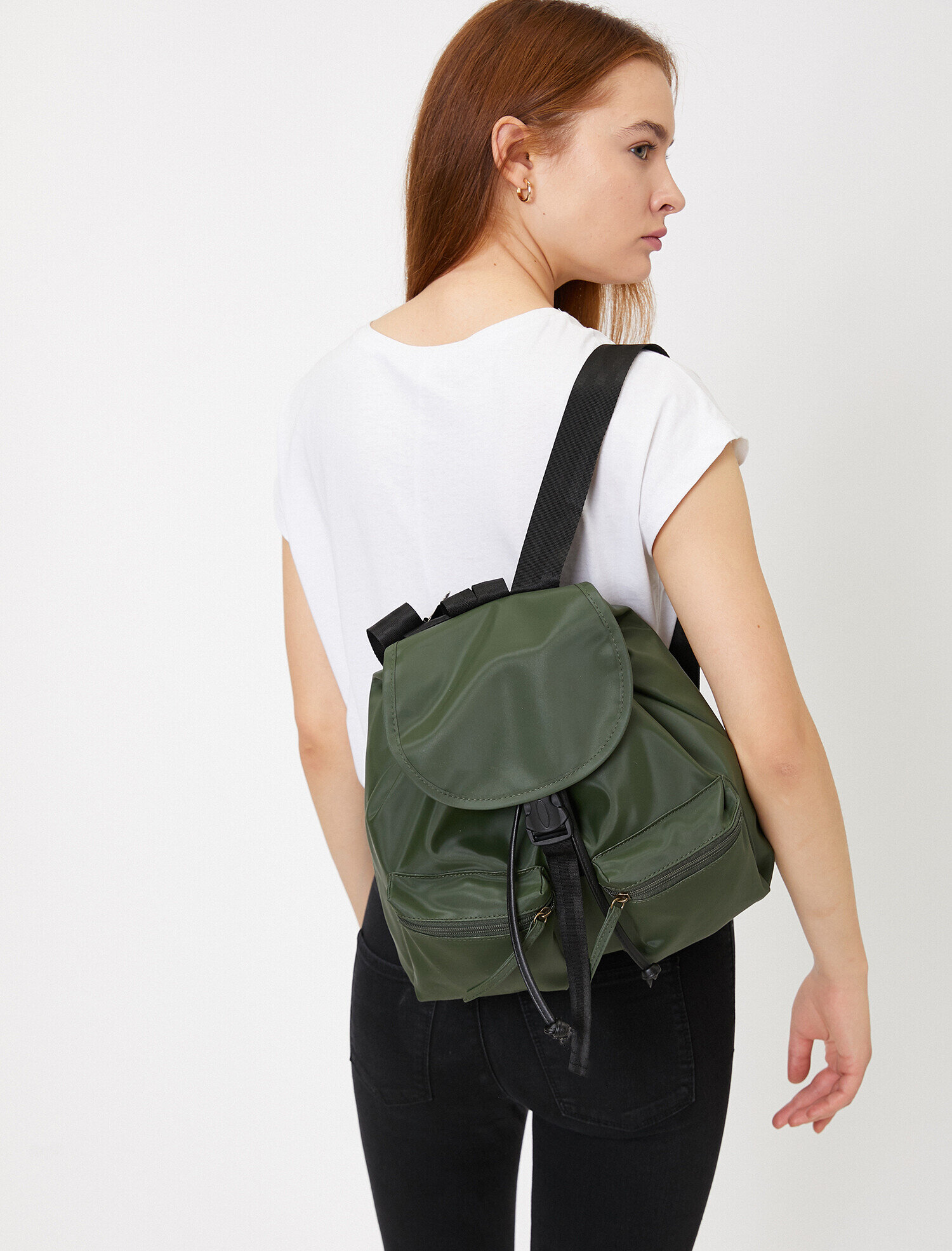 Kadın Deri Görünümlü Sırt Çantası