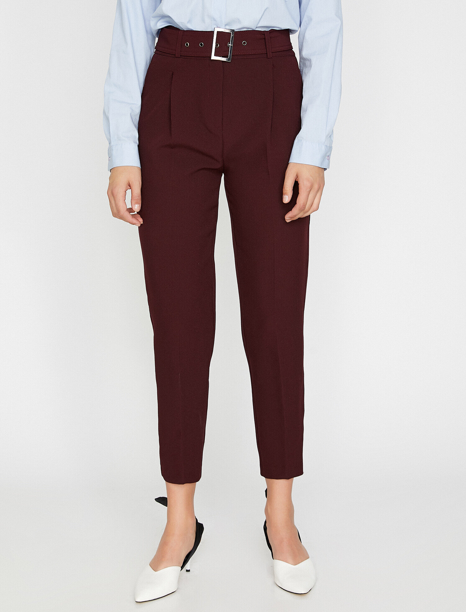   Kemerli Havuç Kesim Pantolon