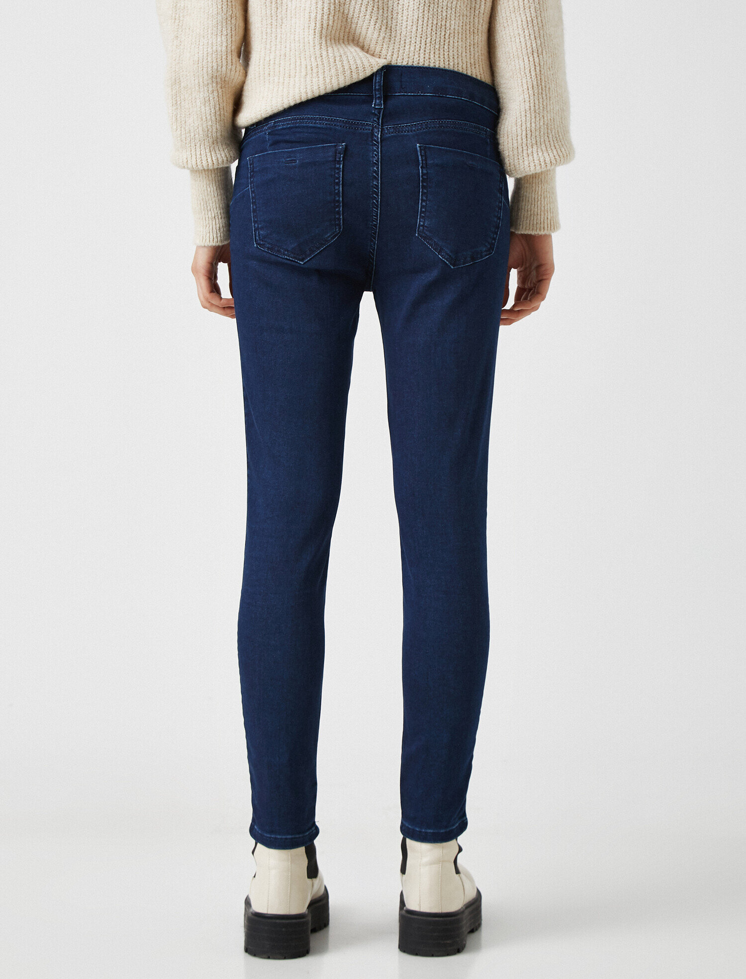   Push Up Jean - Normal Bel Toparlayıcı Dar Kesim Dar Paça Pantolon