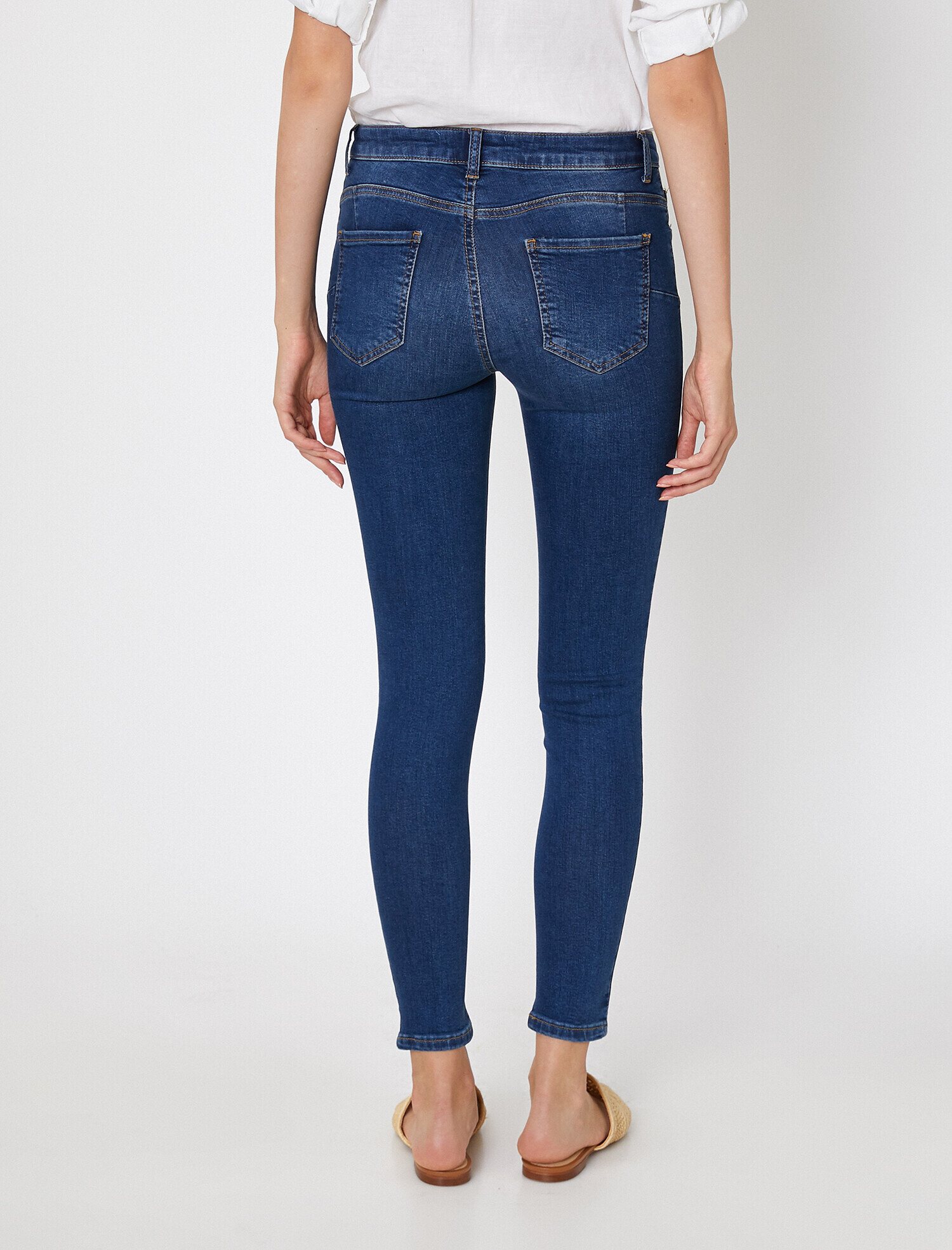   Push Up Jean - Normal Bel Toparlayıcı Dar Kesim Dar Paça Pantolon