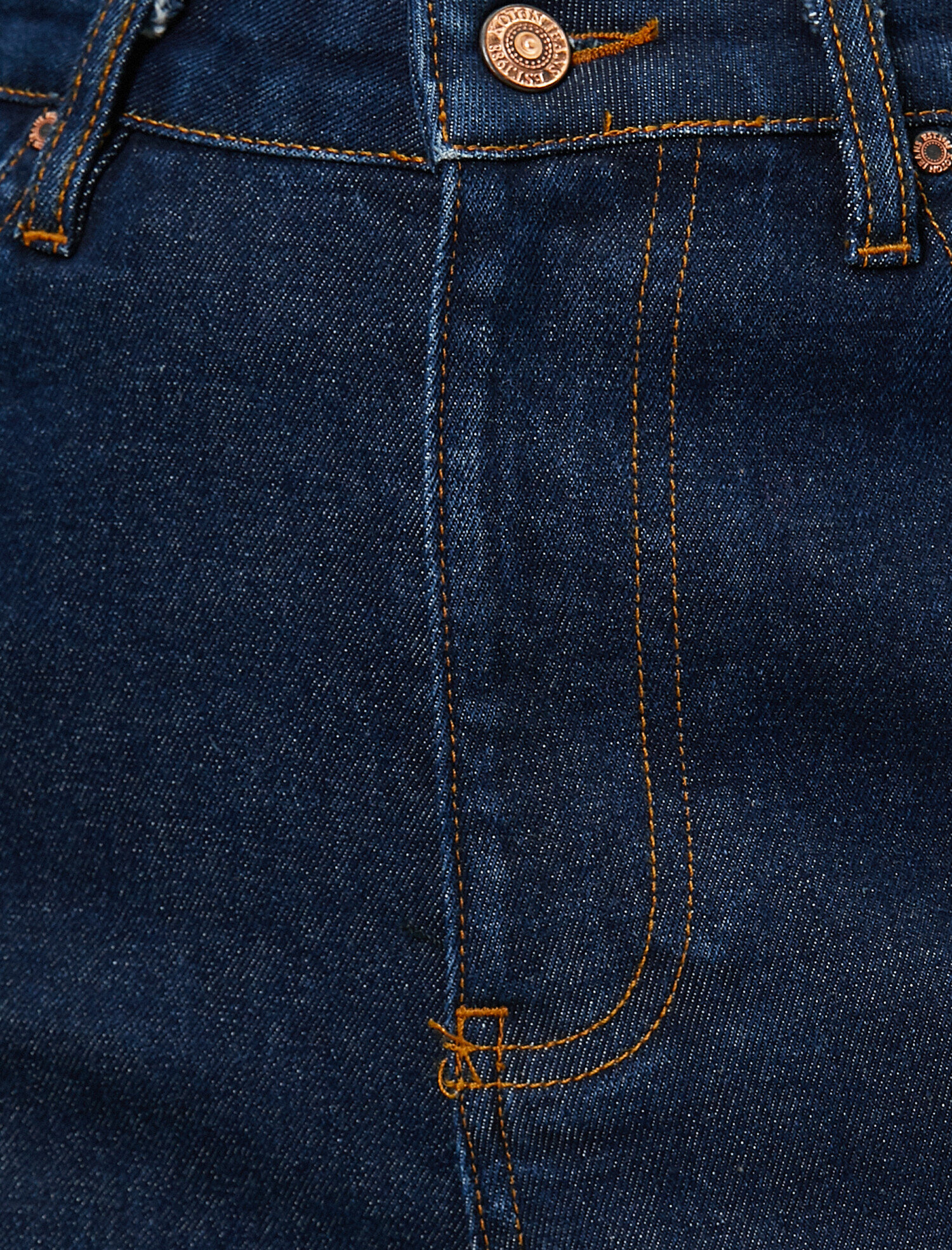   Crop Wide Leg Jean - Yüksek Bel Rahat Kesim Bilek Boy Geniş Paça Pantolon