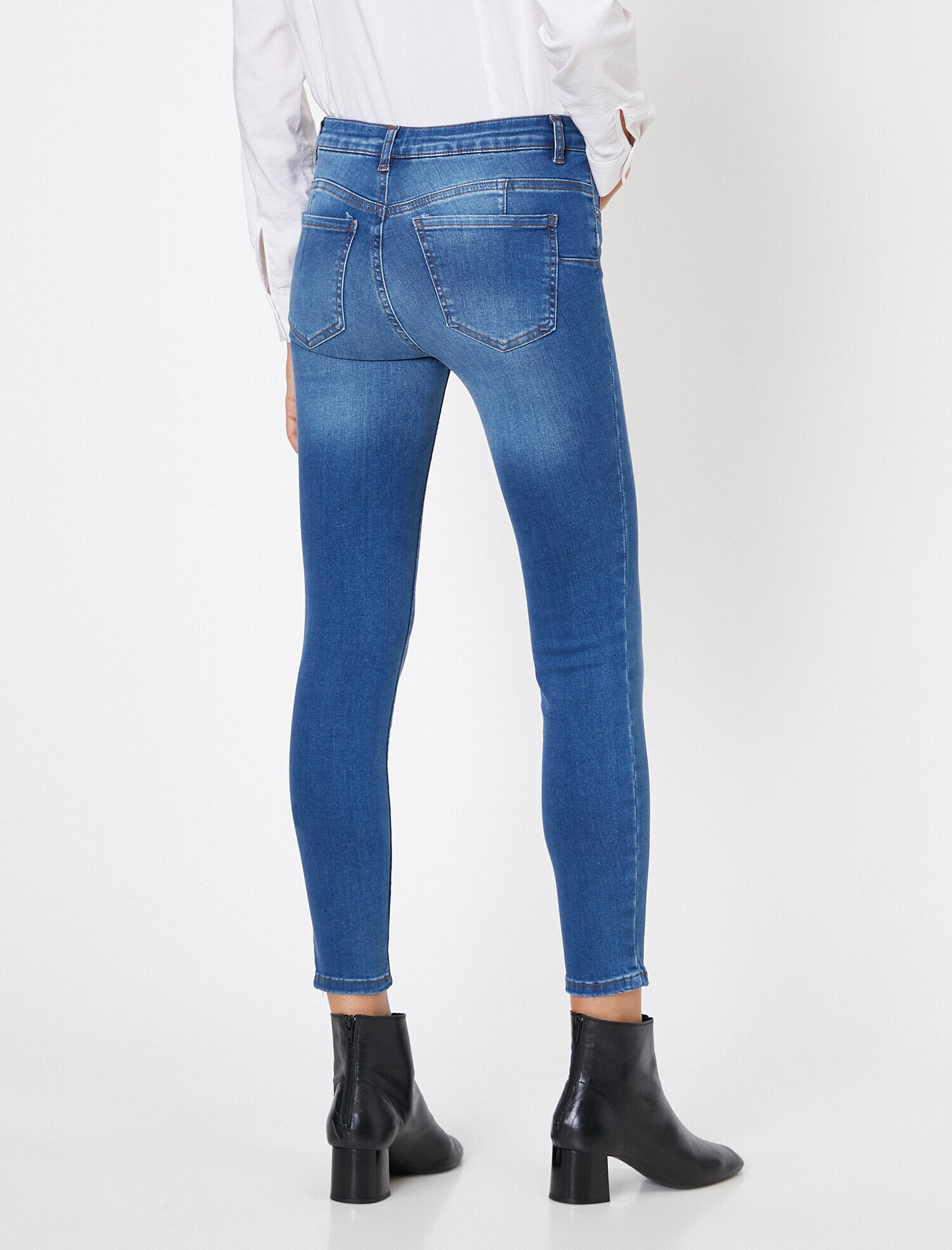   Push Up Jean - Normal Bel Toparlayıcı Dar Kesim Dar Paça Pantolon