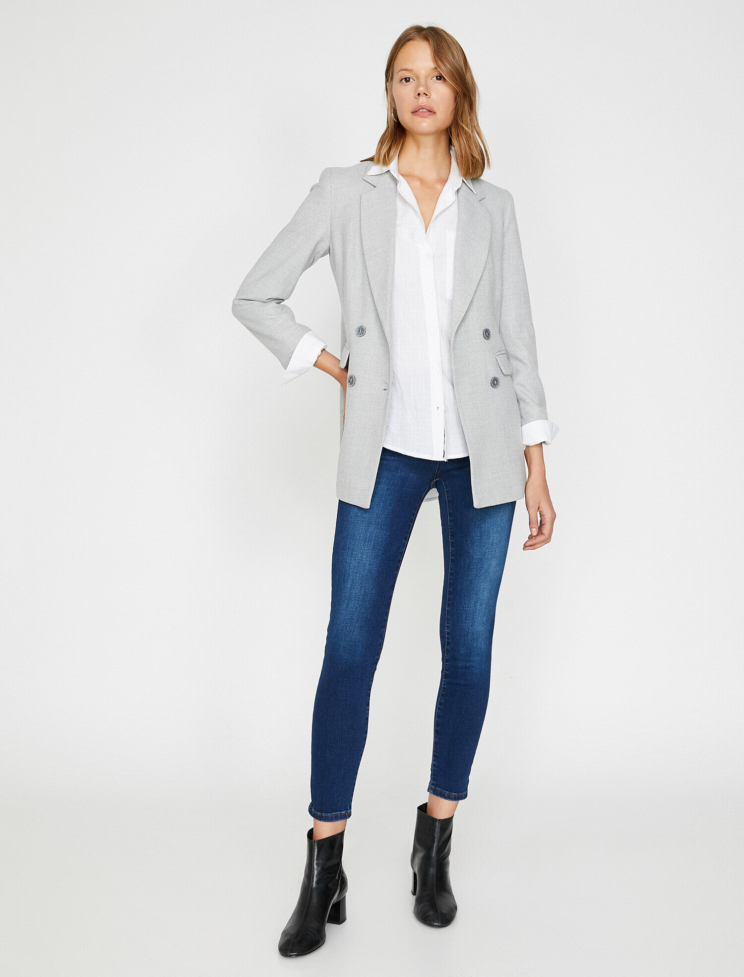   Push Up Jean - Normal Bel Toparlayıcı Dar Kesim Dar Paça Pantolon