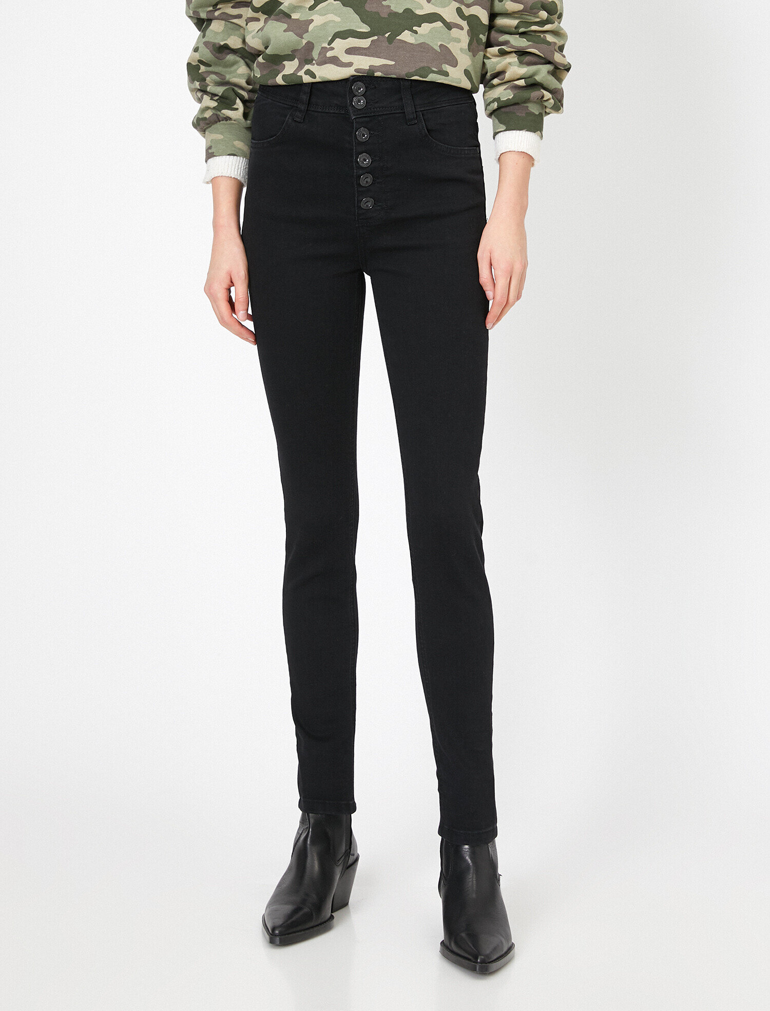   Taylor Jean - Ekstra Yüksek Bel Dar Kesim Dar Paça Pantolon