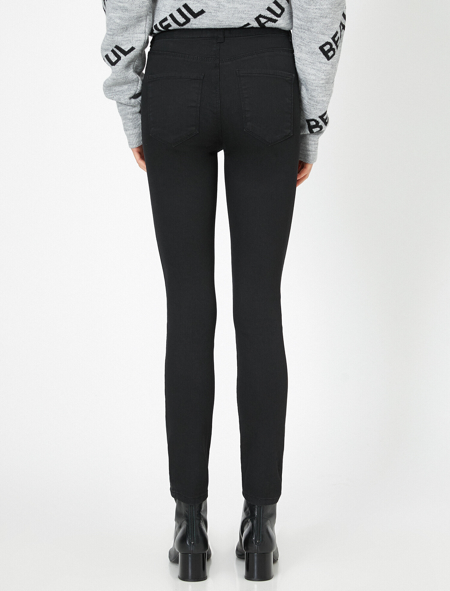   Carmen Jean - Yüksek Bel Dar Kesim Dar Paça Pantolon