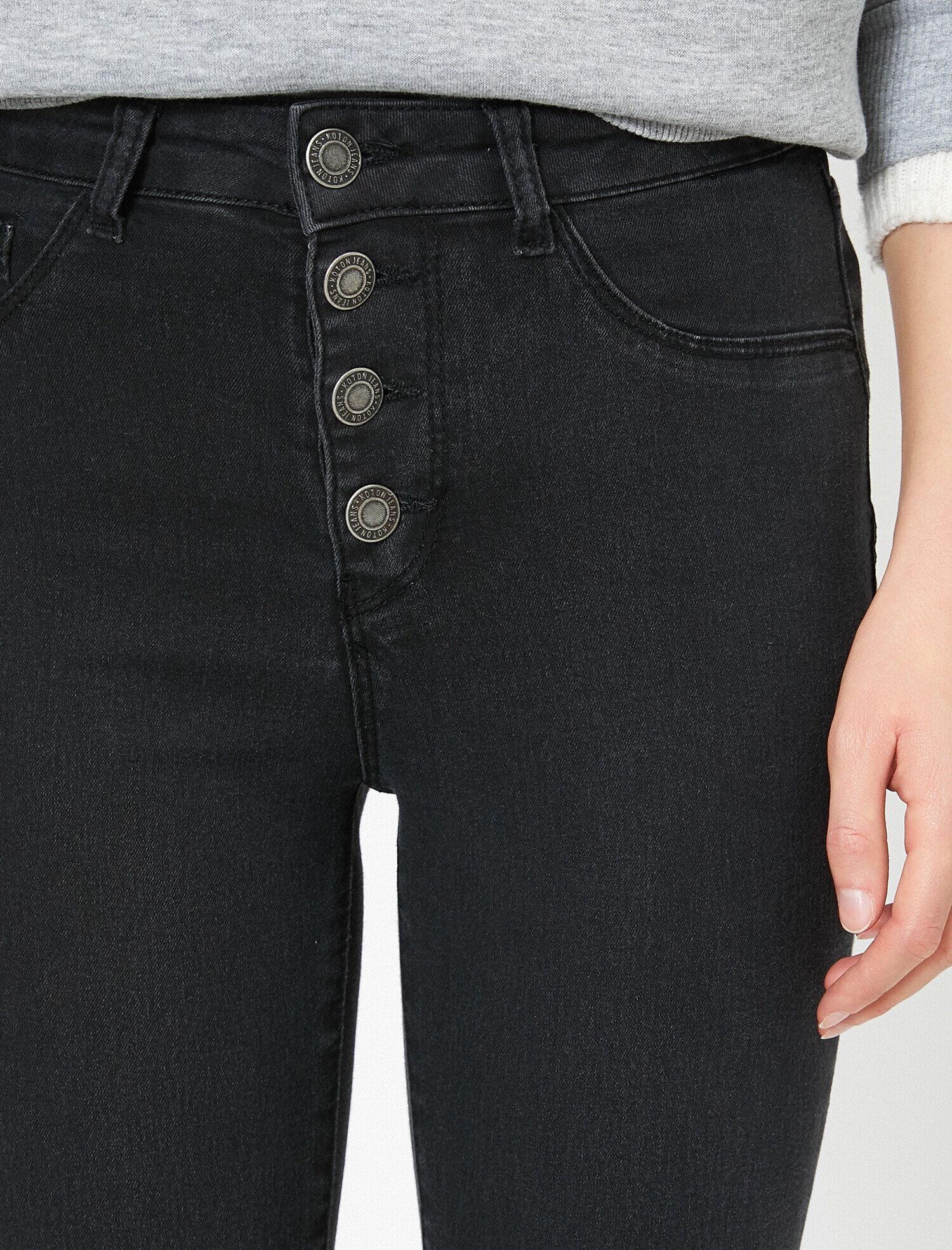   Carmen Jean - Yüksek Bel Dar Kesim Dar Paça Pantolon