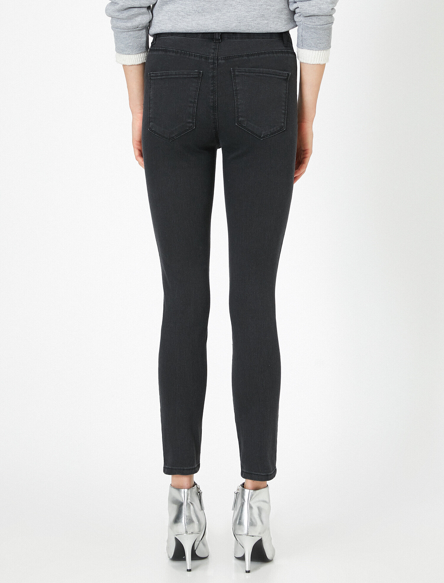   Carmen Jean - Yüksek Bel Dar Kesim Dar Paça Pantolon