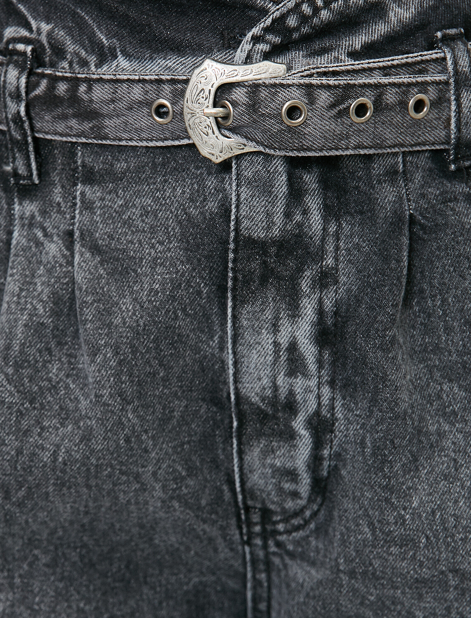   Mom Jean - Yüksek Bel Rahat Kesim Dar Paça Pantolon