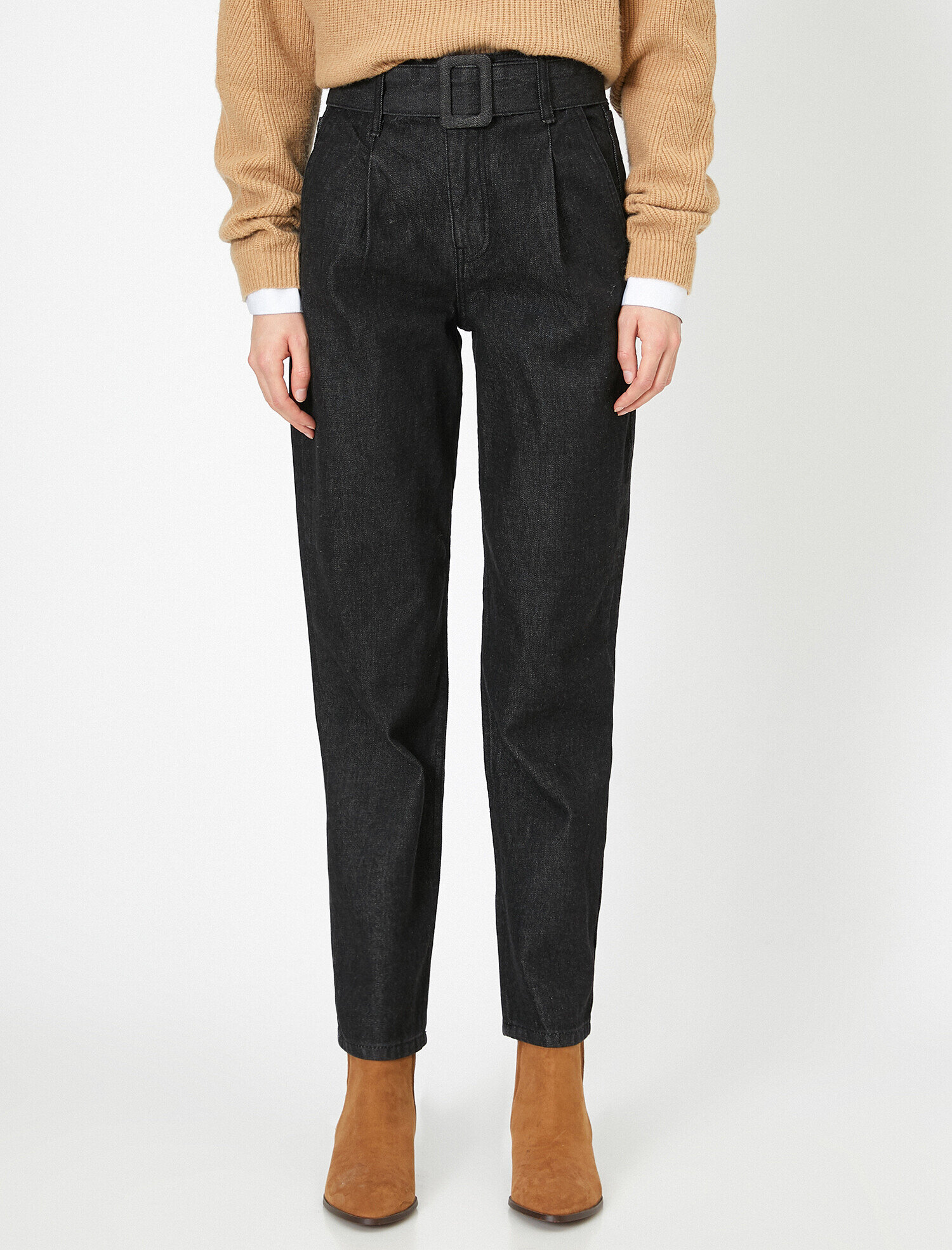   Cigarette Jean - Yüksek Bel Hafif Dar Kesim Dar Paça Pantolon