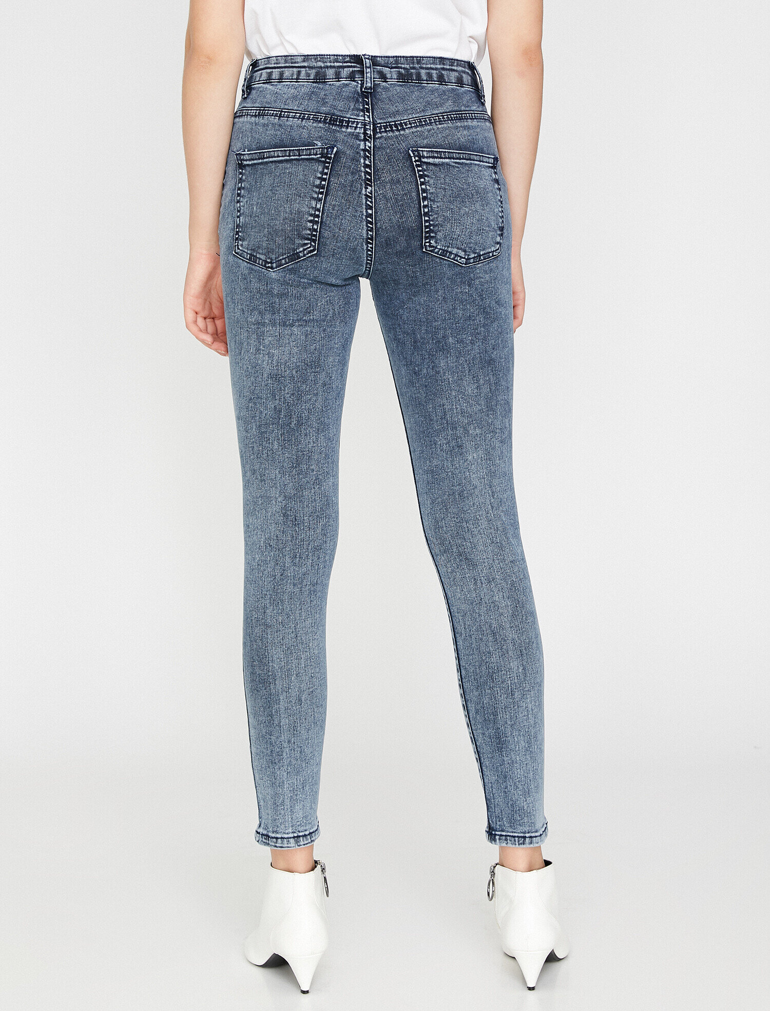   Carmen Jean - Yüksek Bel Dar Kesim Dar Paça Pantolon