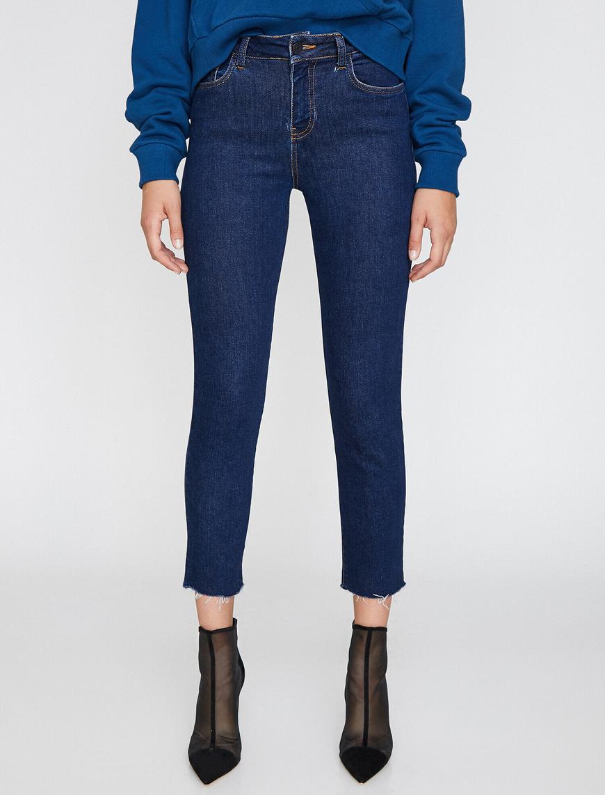   Eve Slim Jean - Yüksek Bel Normal Kesim Hafif Düz Paça Straight Jean Pantolon